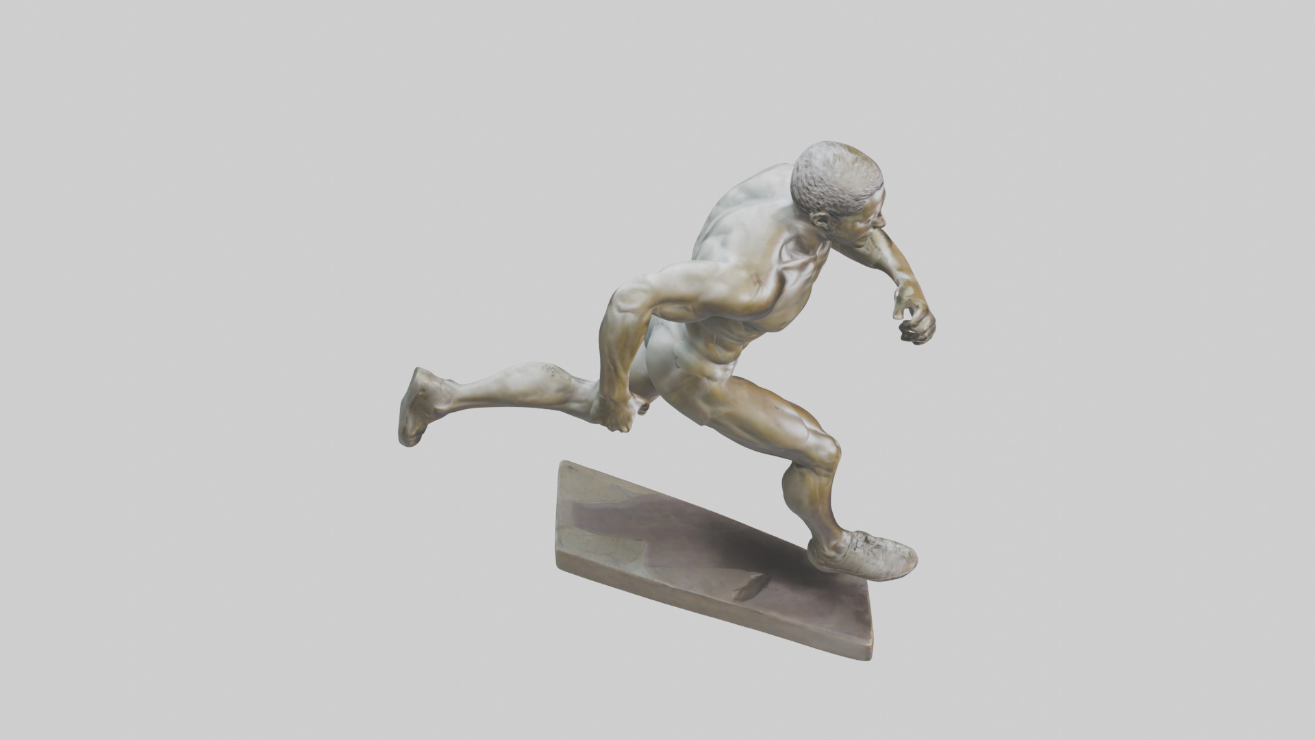 Sprinter in MidStep statue model 3D model_18