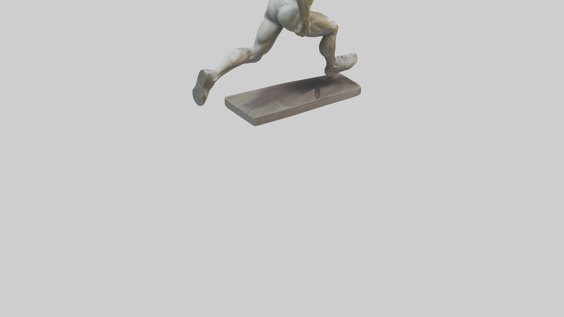 Sprinter in MidStep statue model 3D model_4