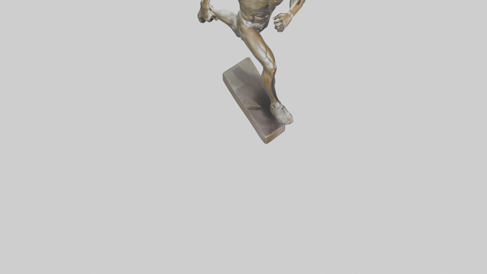 Sprinter in MidStep statue model 3D model_6