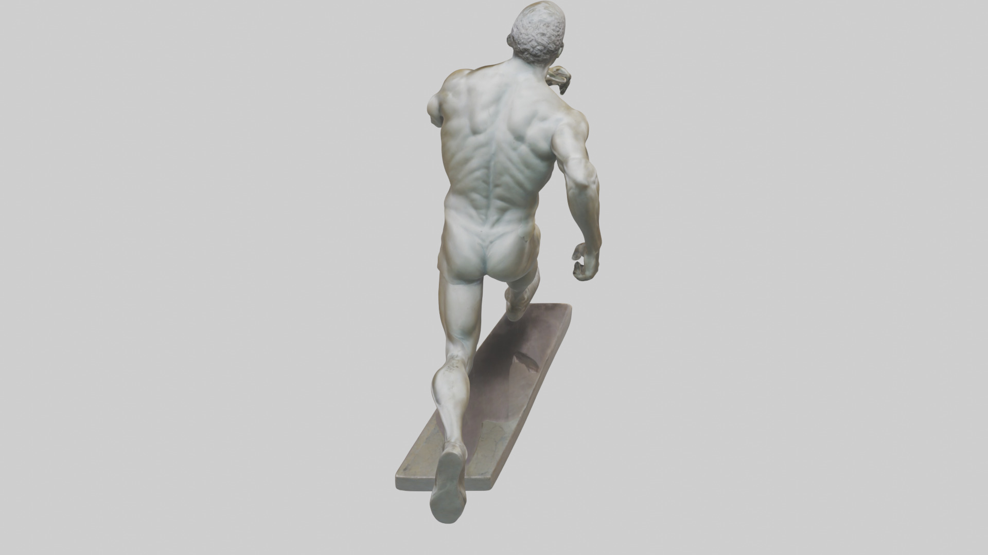 Sprinter in MidStep statue model 3D model_15