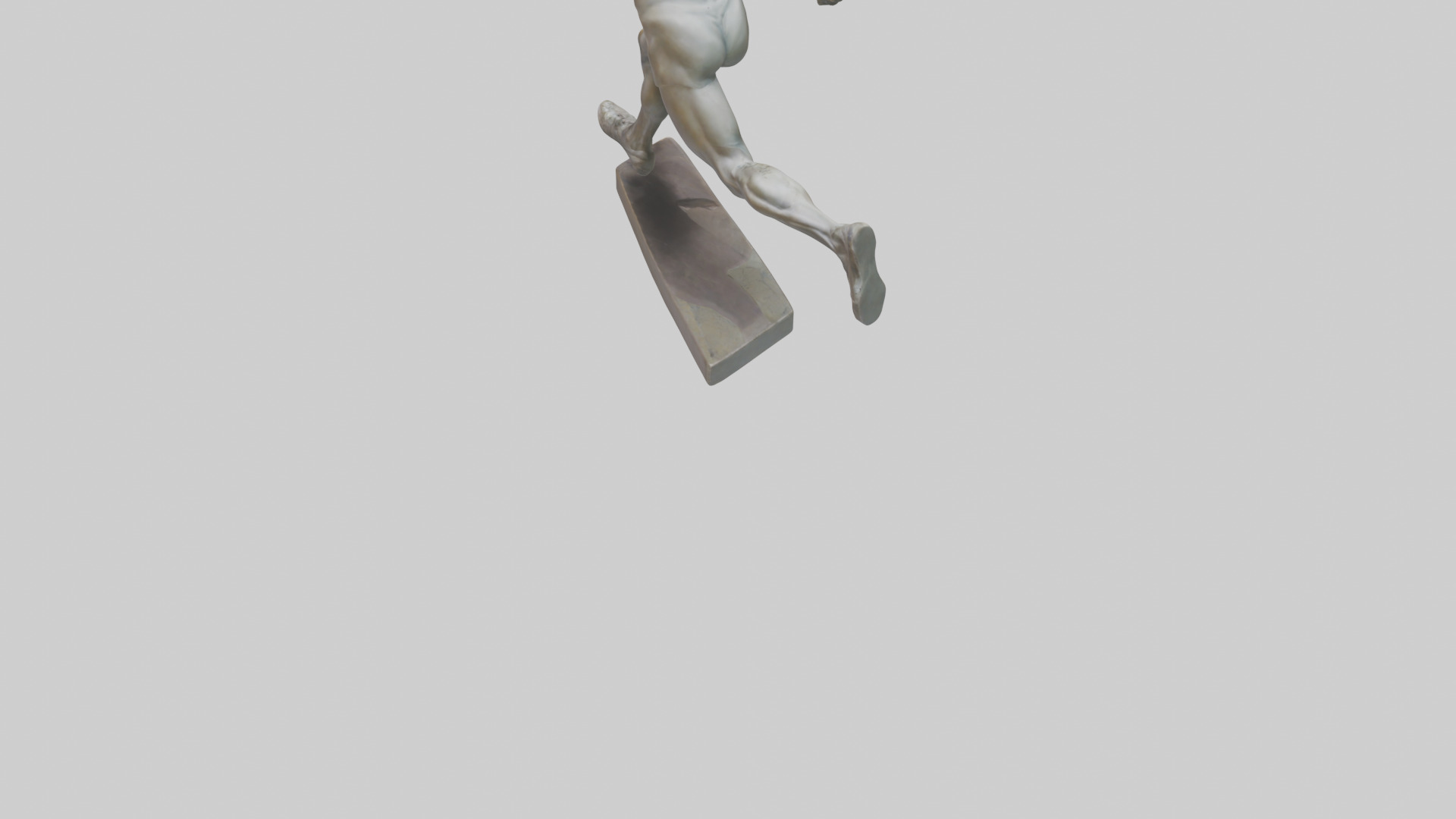 Sprinter in MidStep statue model 3D model_3