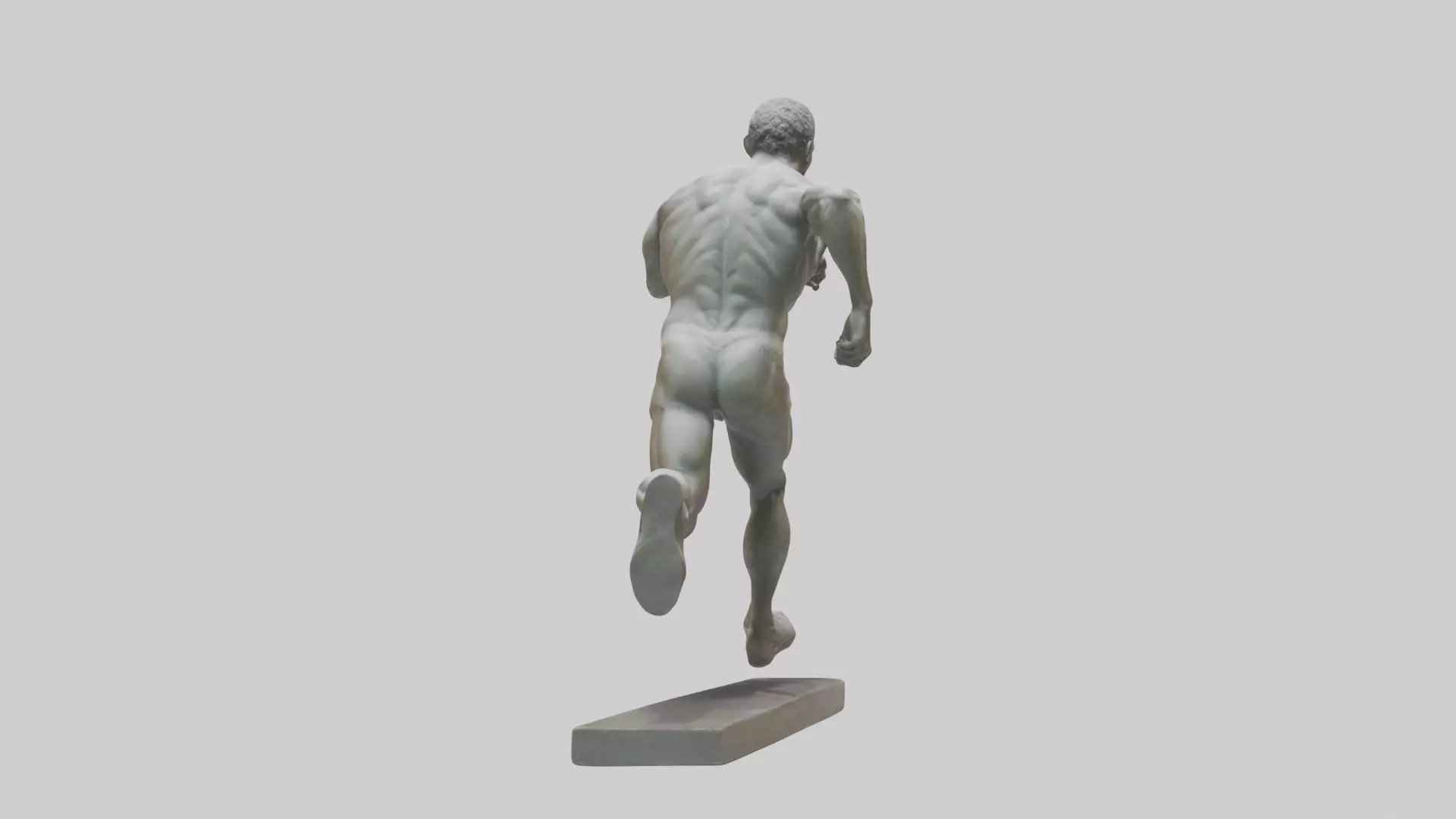 Sprinter in MidStep statue model 3D model_0