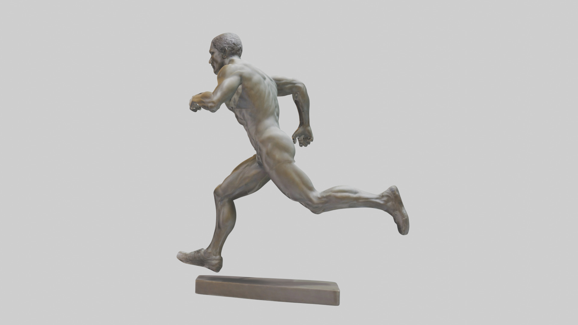 Sprinter in MidStep statue model 3D model_12