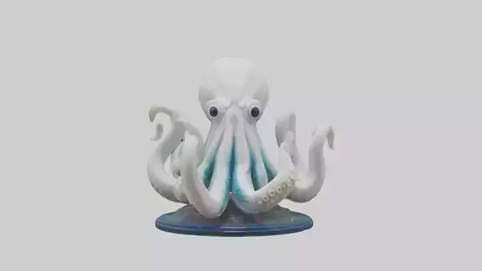 Squid statue model