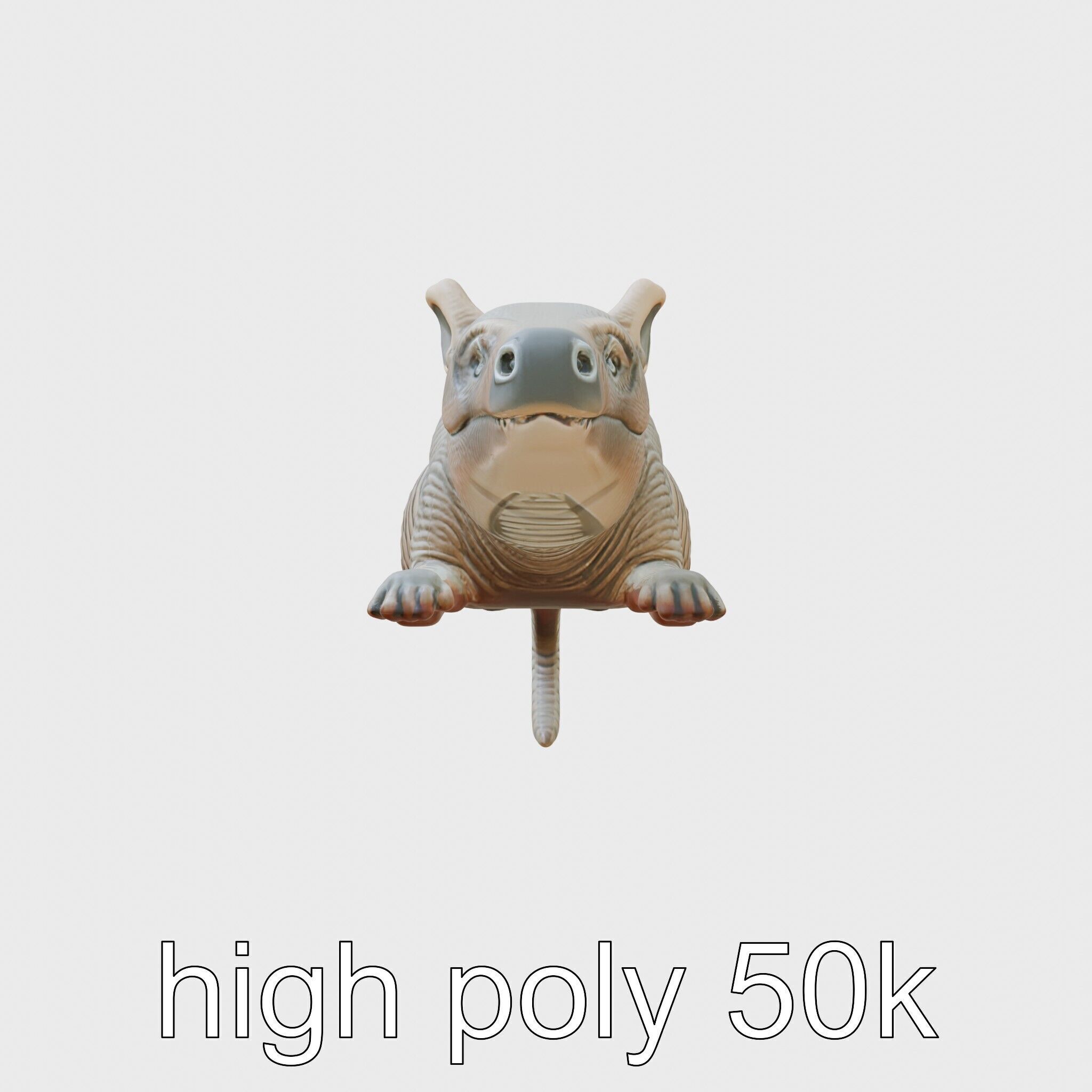 Aardvark Burrowed Rest Model Pack Low-poly 3D model_5