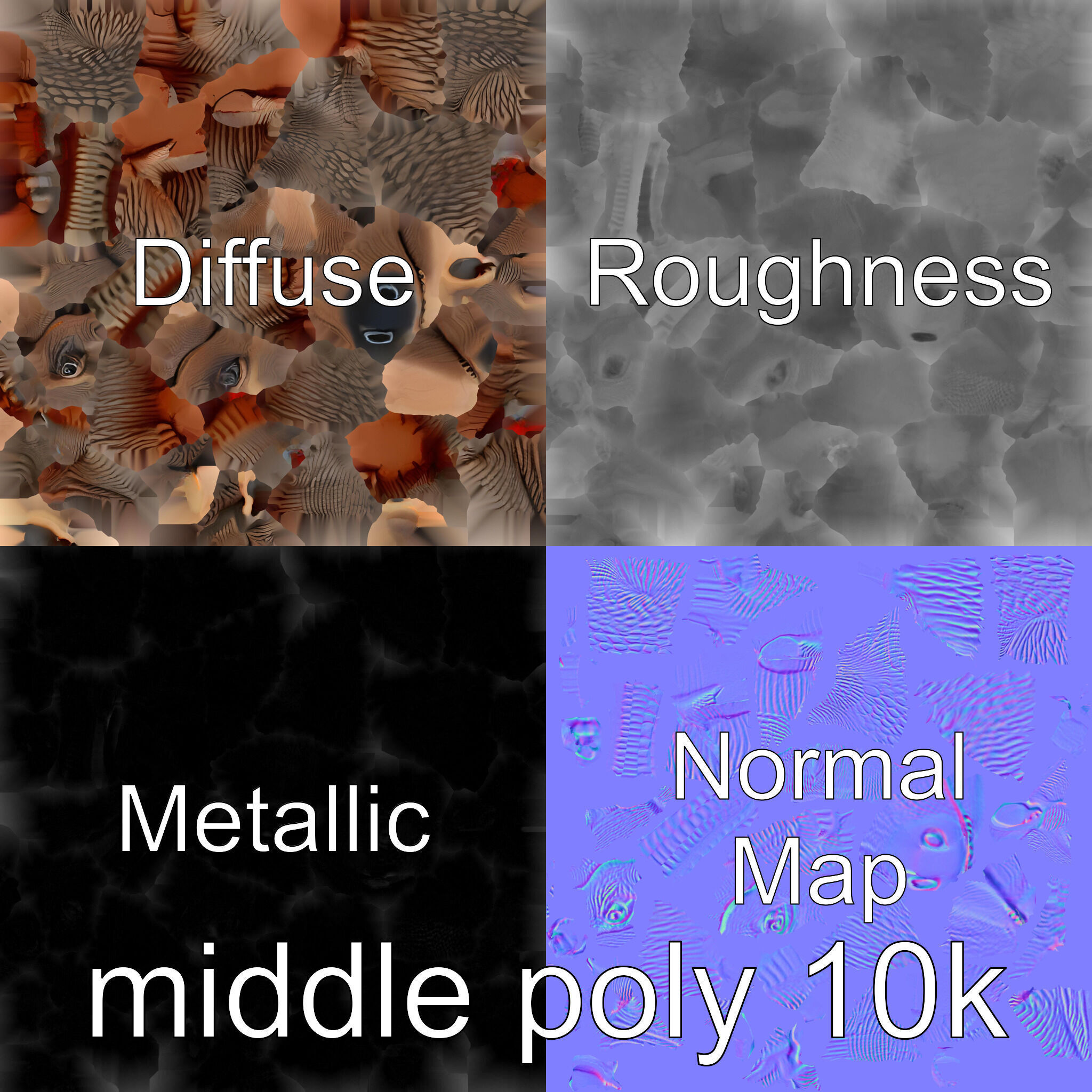 Aardvark Burrowed Rest Model Pack Low-poly 3D model_33