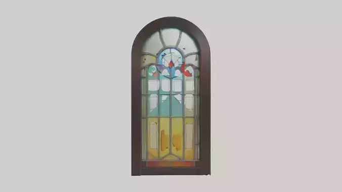 Stained glass door model