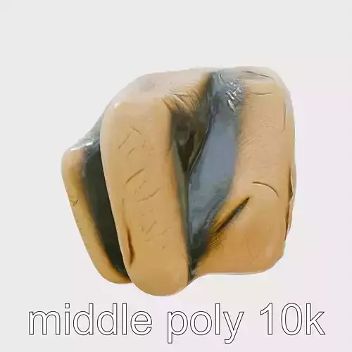 Bronze Fist Charm Unity Symbol model pack