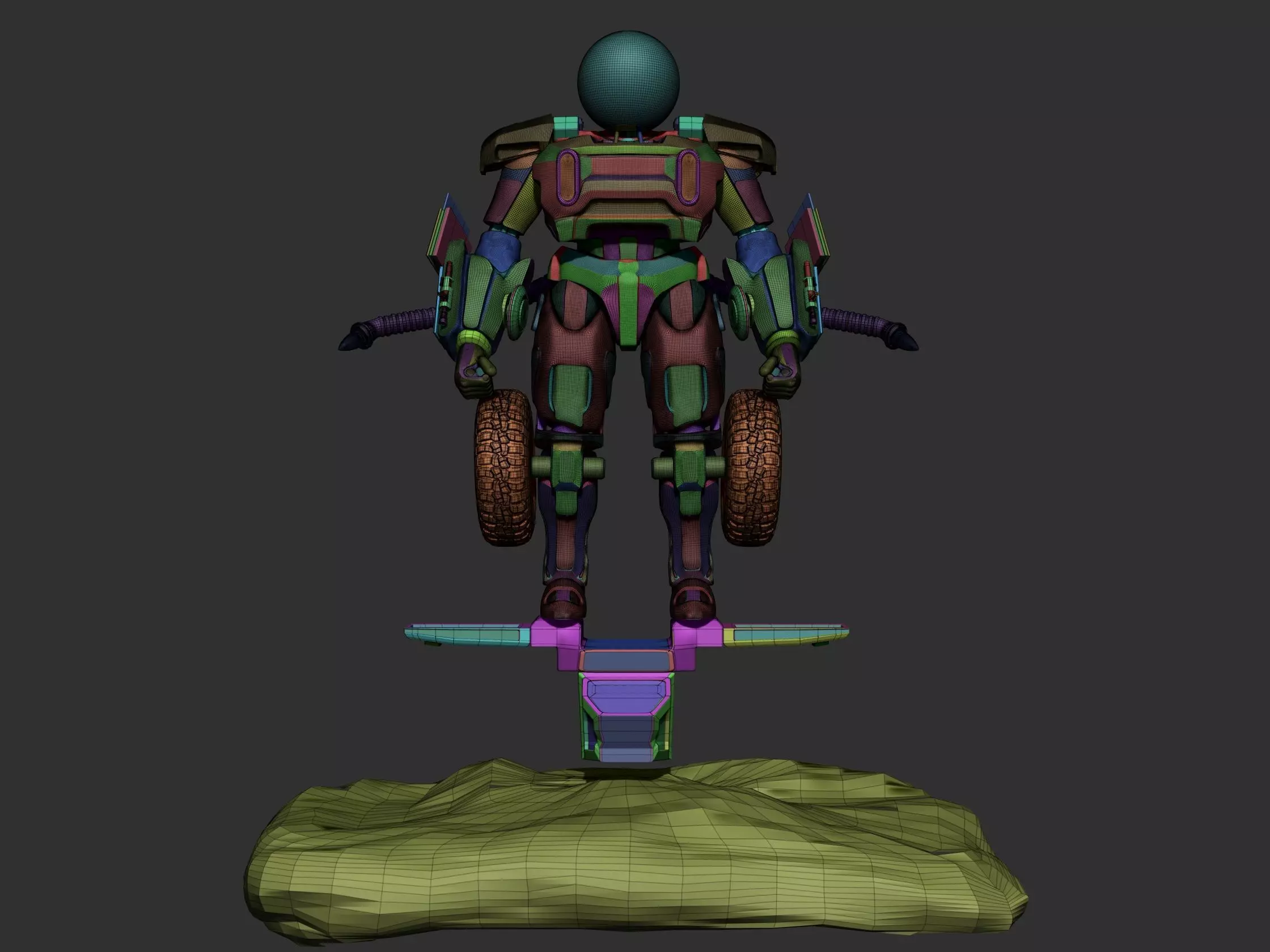 Splinter Robotics Low-poly 3D model_4