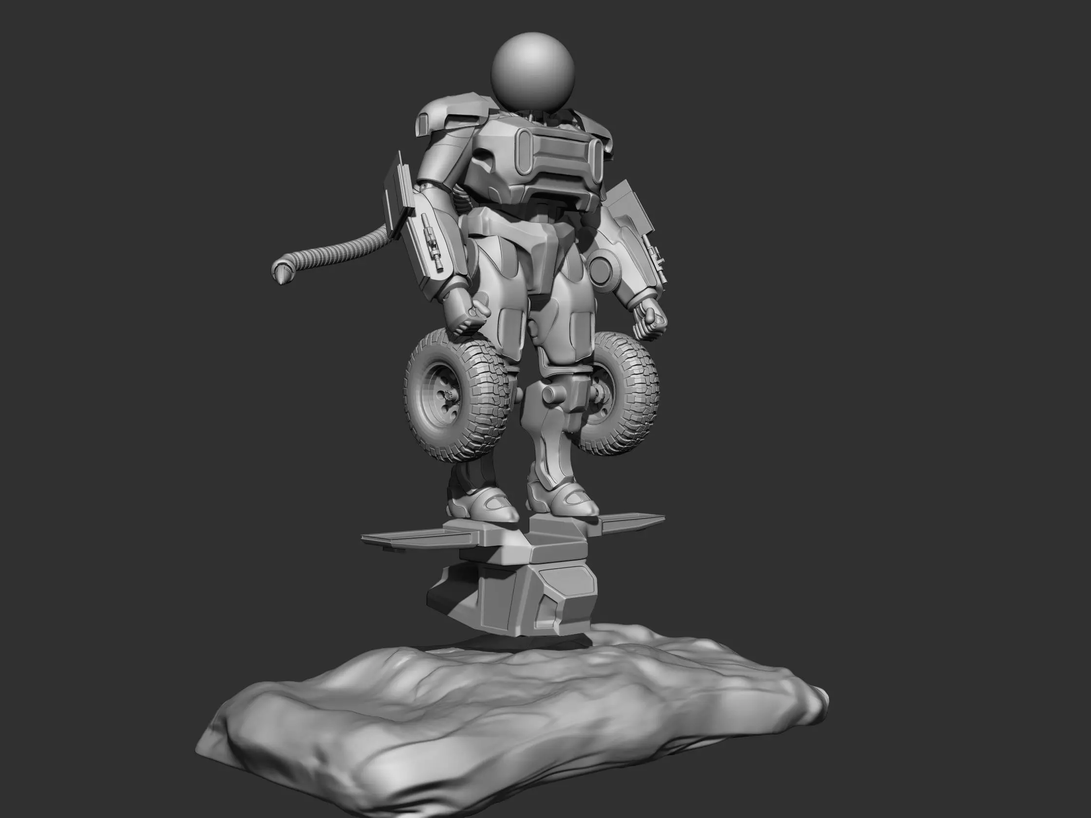 Splinter Robotics Low-poly 3D model_7