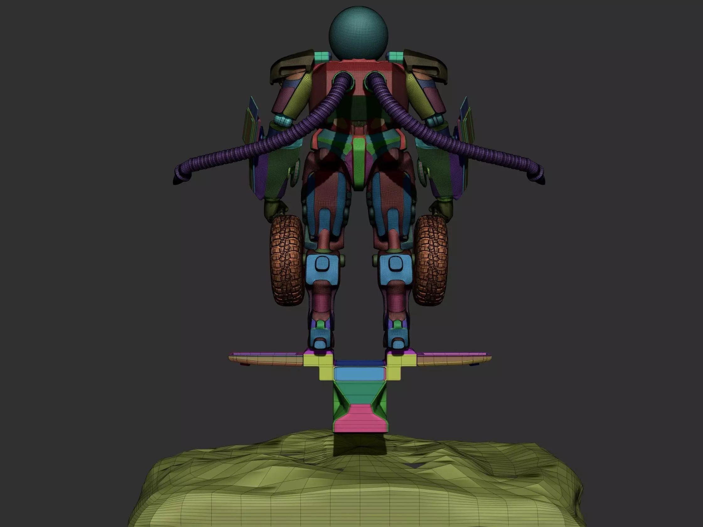 Splinter Robotics Low-poly 3D model_3