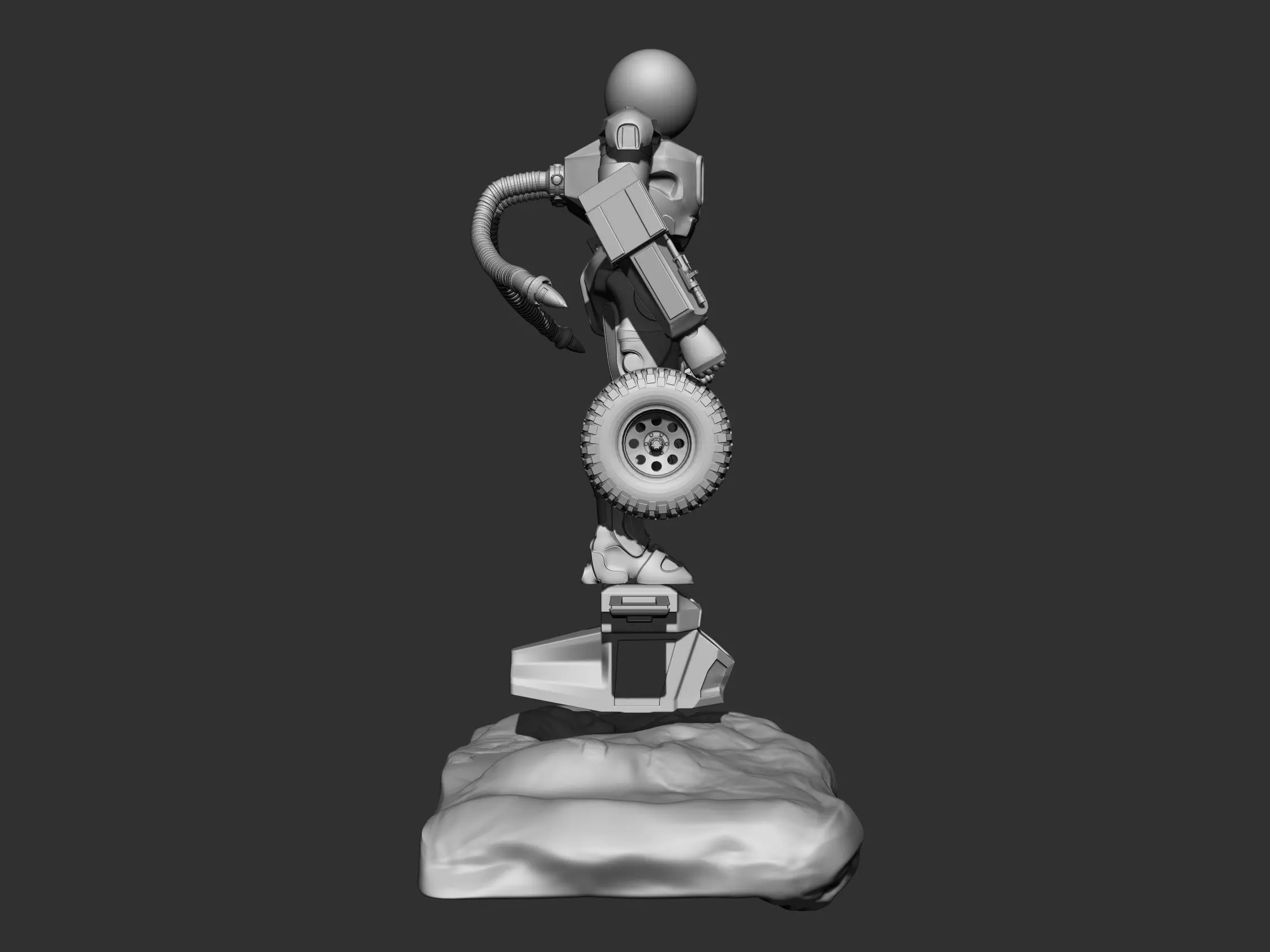 Splinter Robotics Low-poly 3D model_5