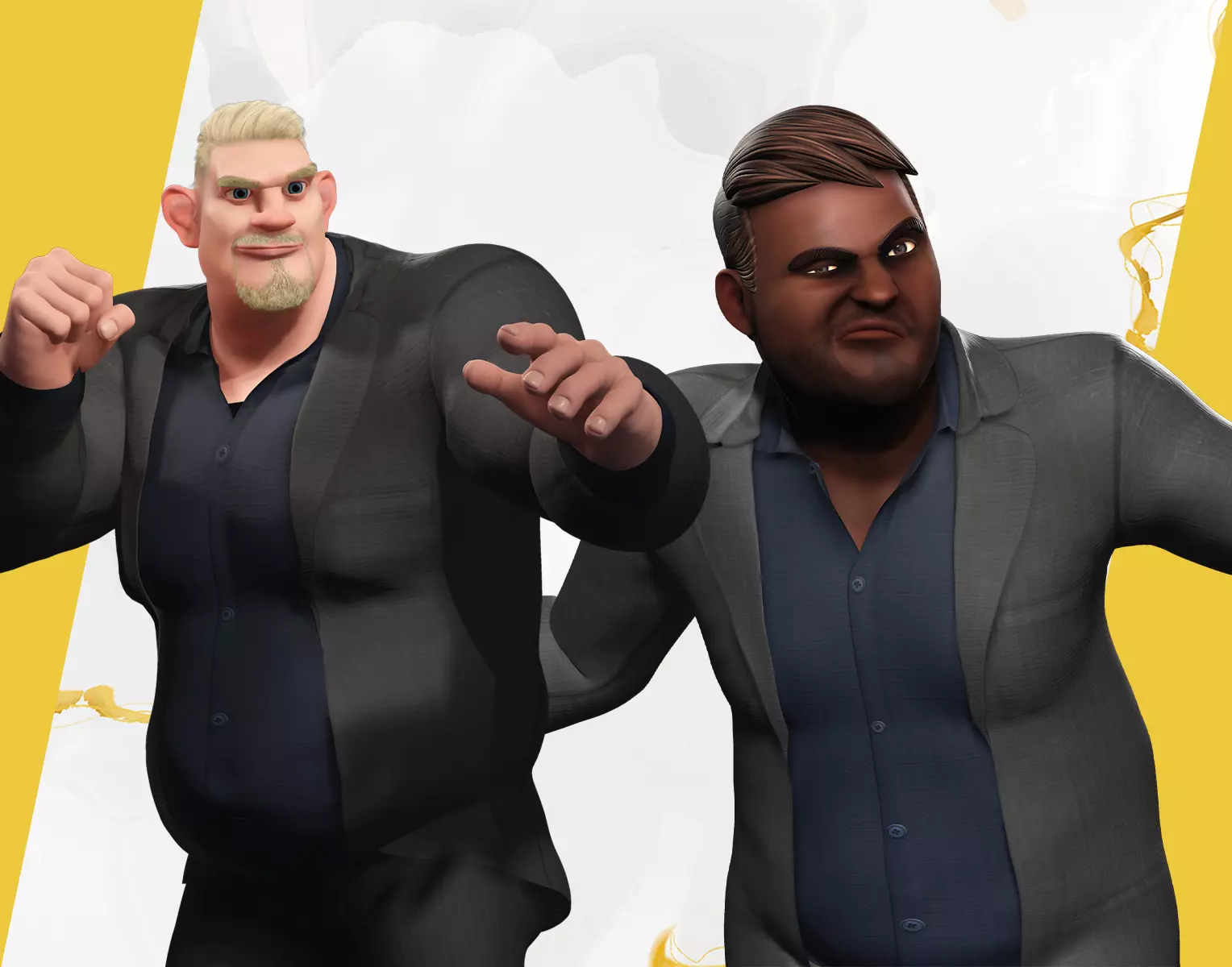 Bodyguard Security Guard Secret Agent 3D Model Collection_0