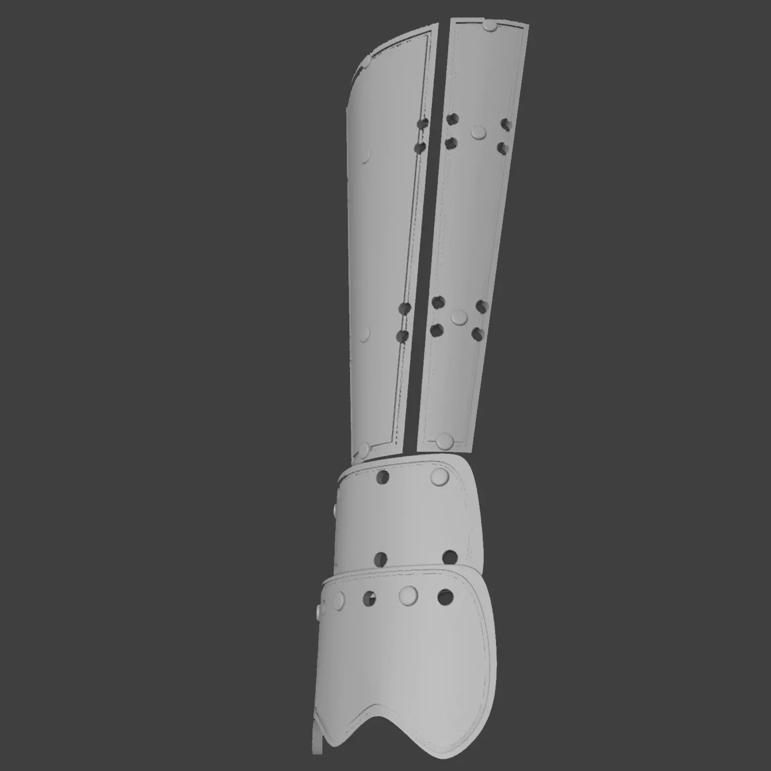 samurai gauntlet 3D print model_0