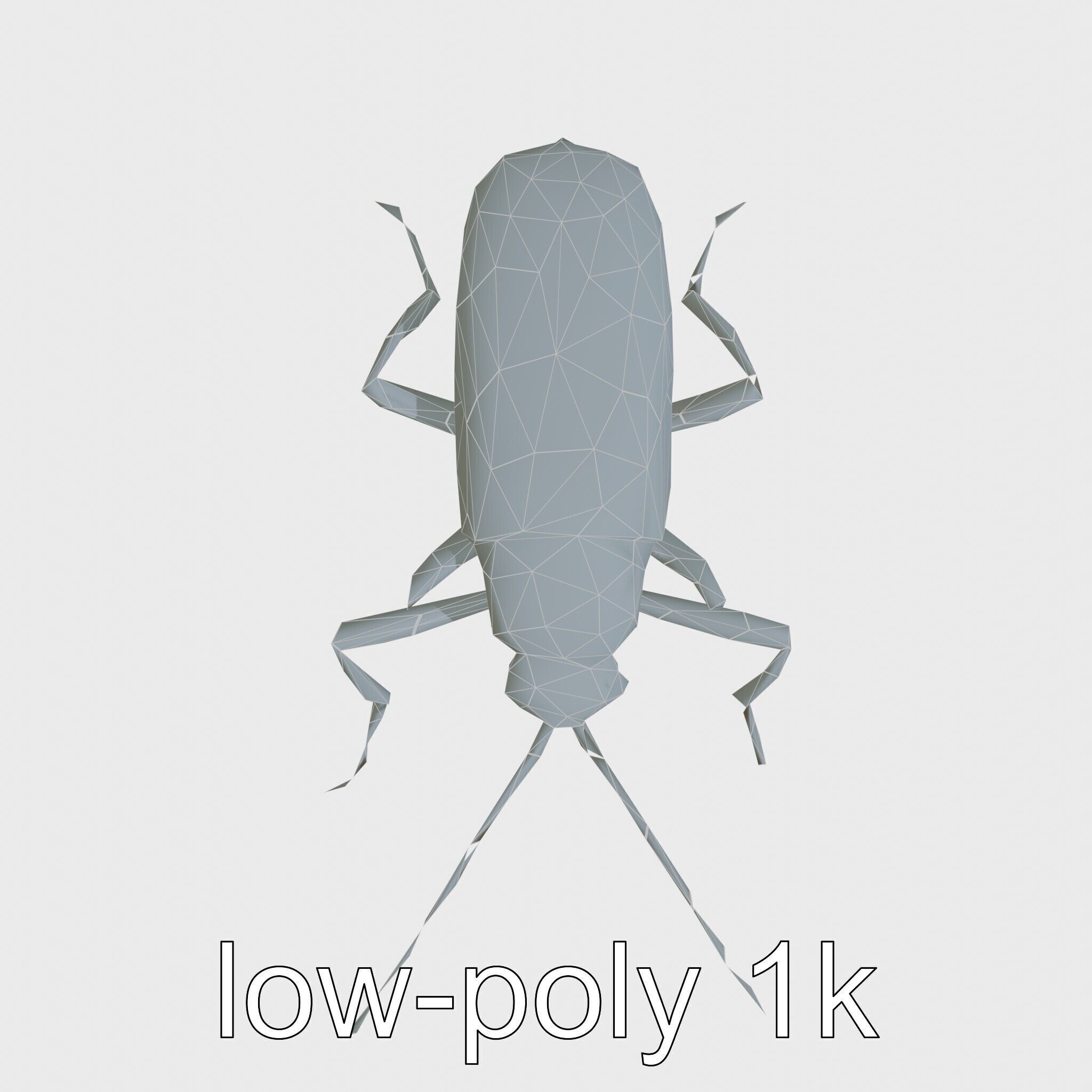 Cockroach Custodian 3D model pack with stylized legs Low-poly 3D model_28