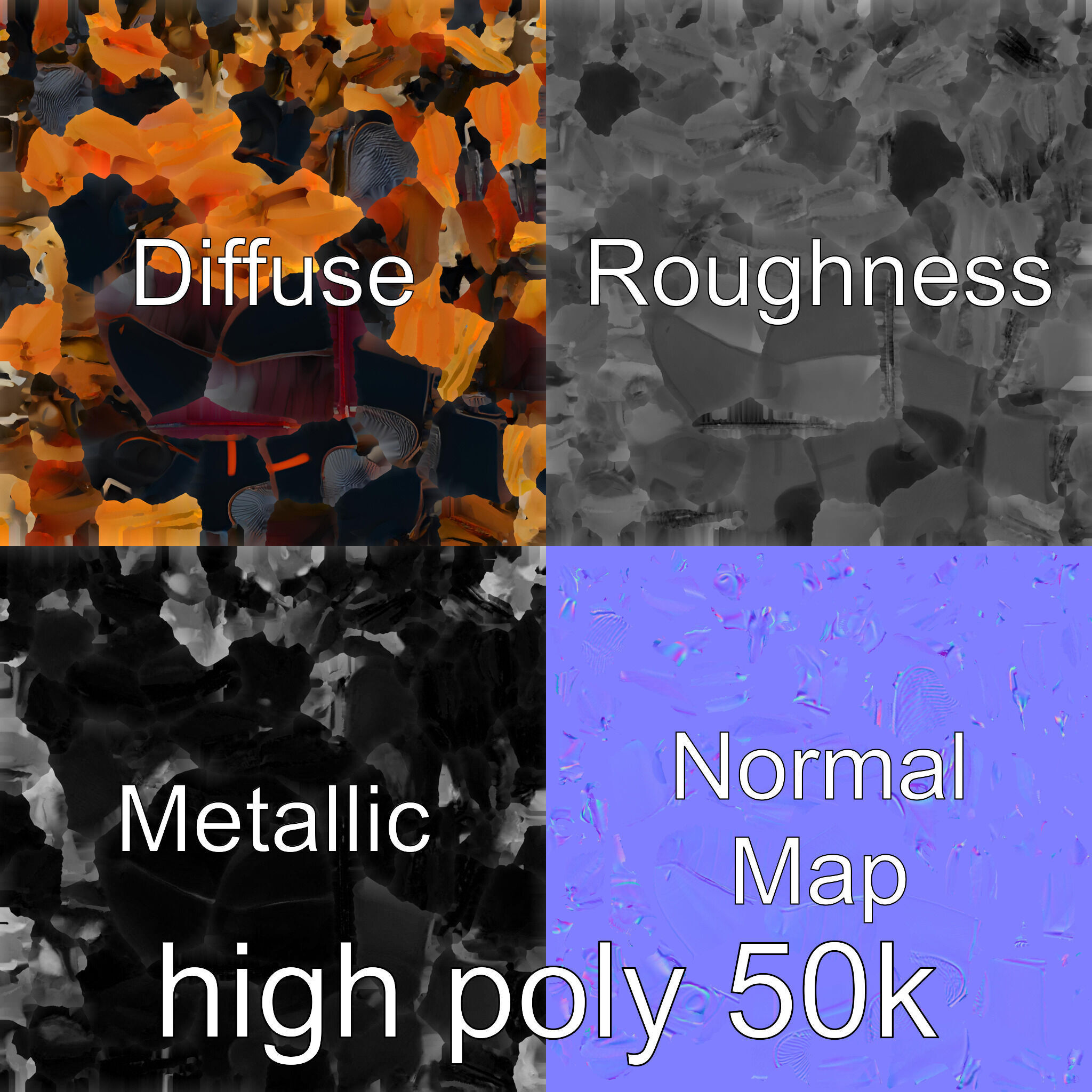 Cockroach Custodian 3D model pack with stylized legs Low-poly 3D model_29