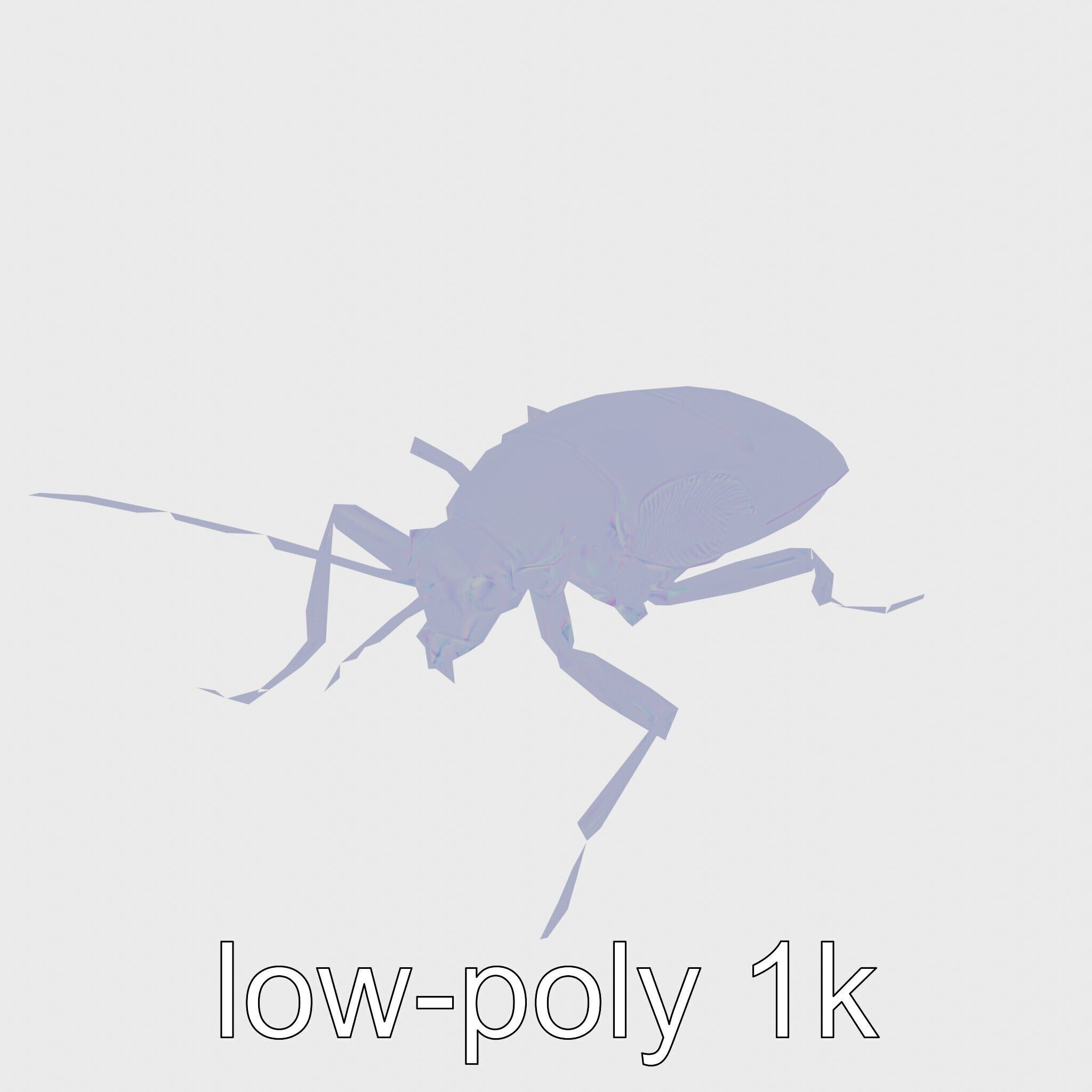 Cockroach Custodian 3D model pack with stylized legs Low-poly 3D model_31