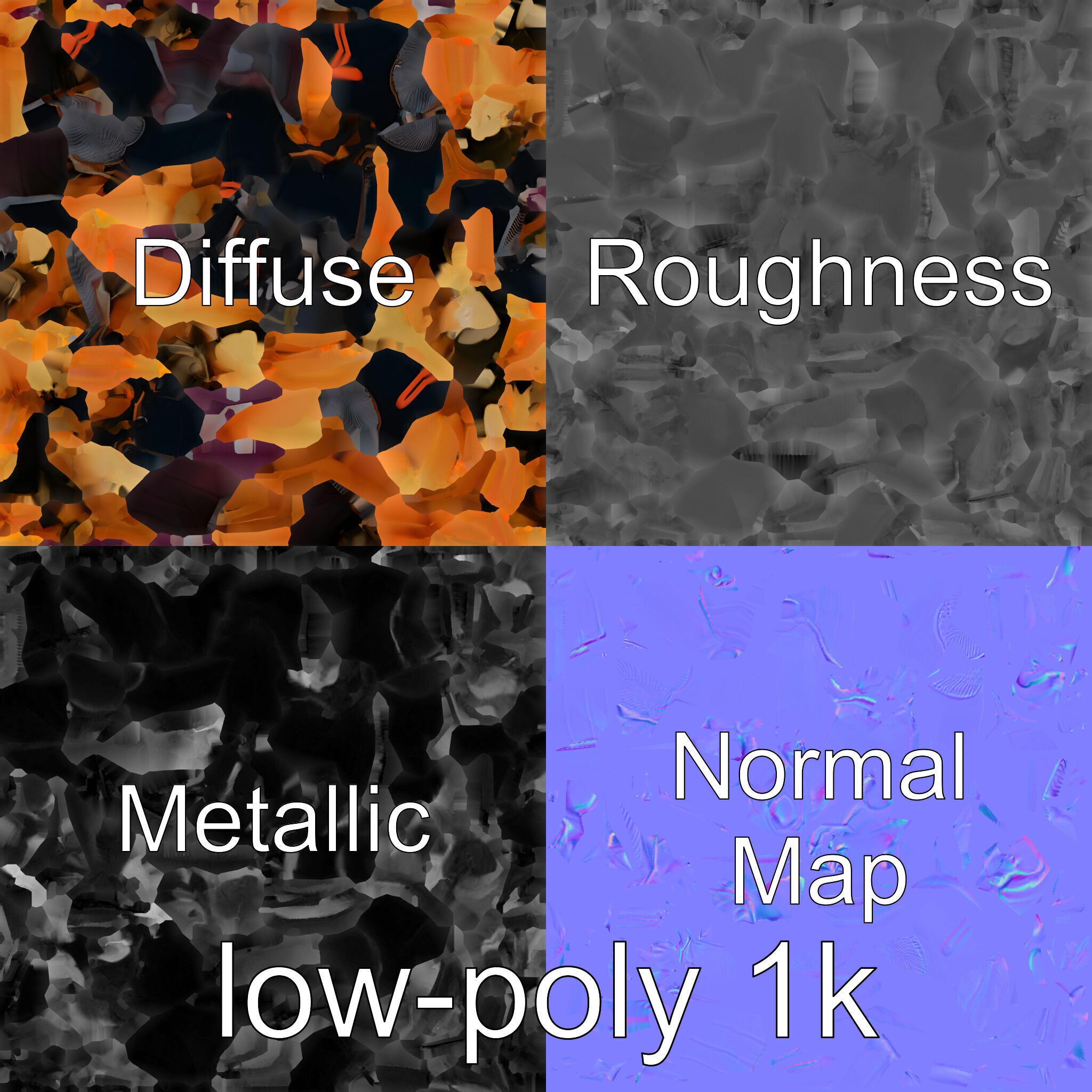 Cockroach Custodian 3D model pack with stylized legs Low-poly 3D model_4