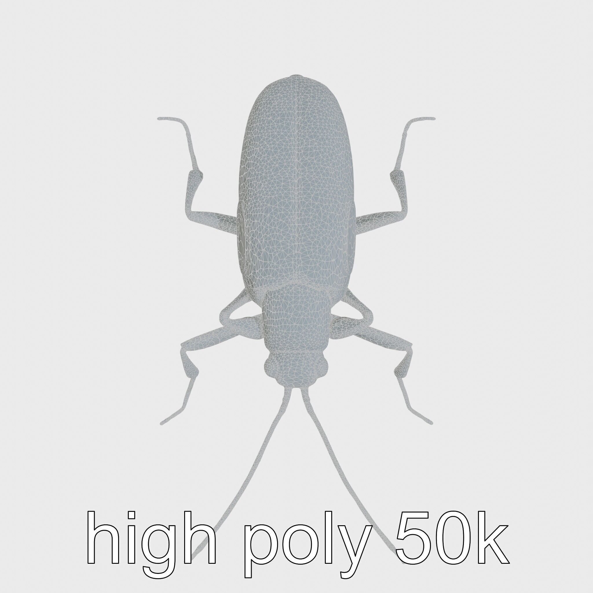 Cockroach Custodian 3D model pack with stylized legs Low-poly 3D model_18