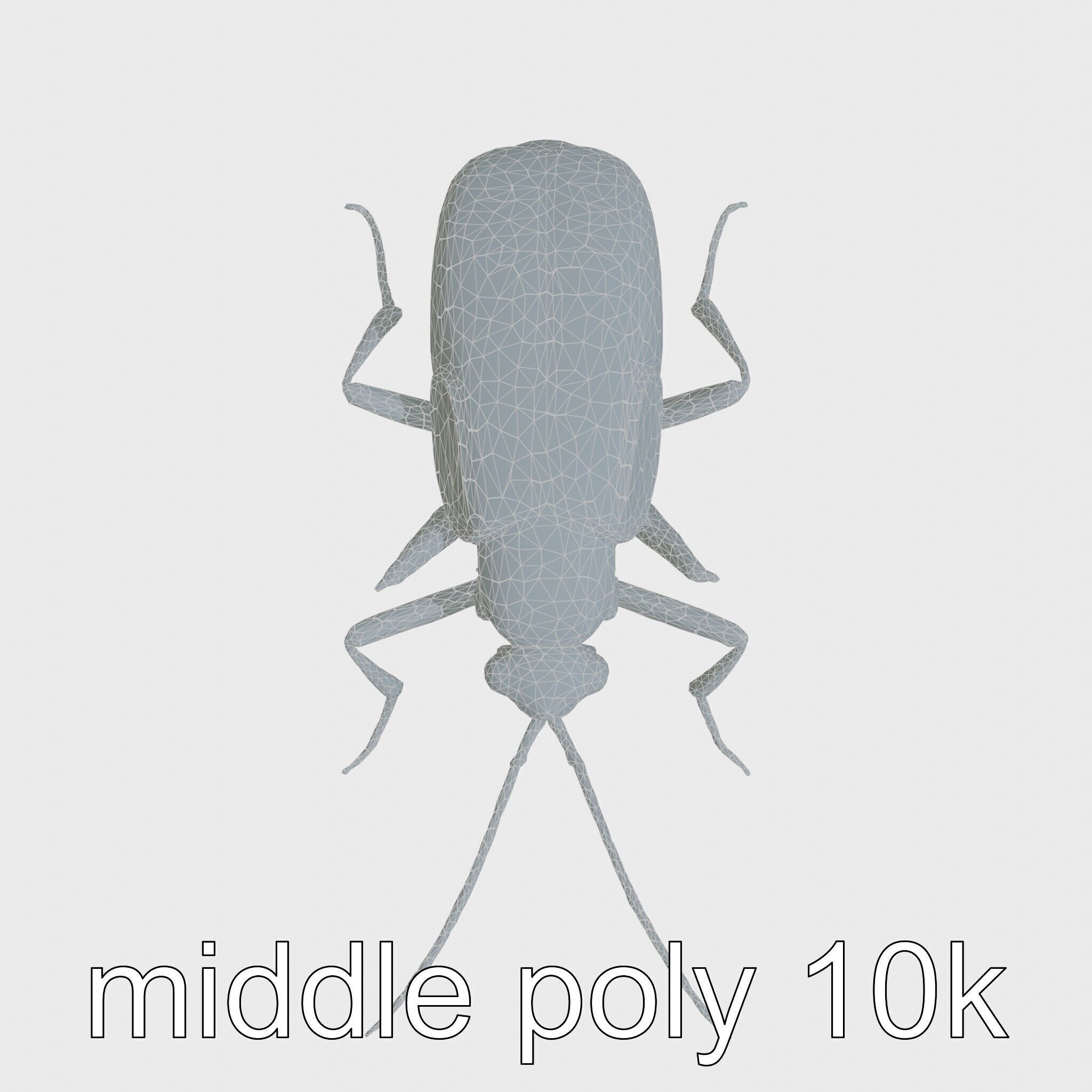 Cockroach Custodian 3D model pack with stylized legs Low-poly 3D model_17