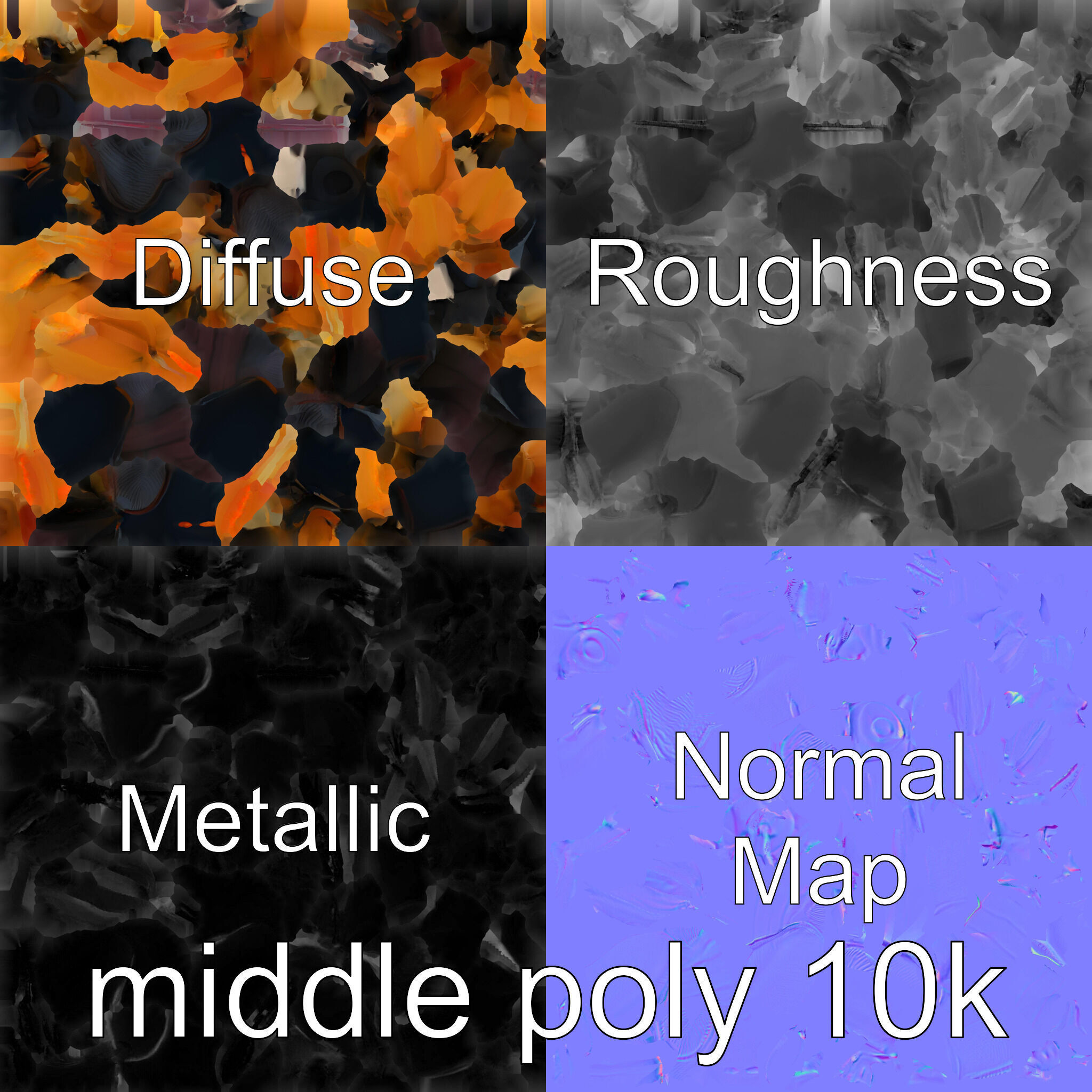 Cockroach Custodian 3D model pack with stylized legs Low-poly 3D model_30