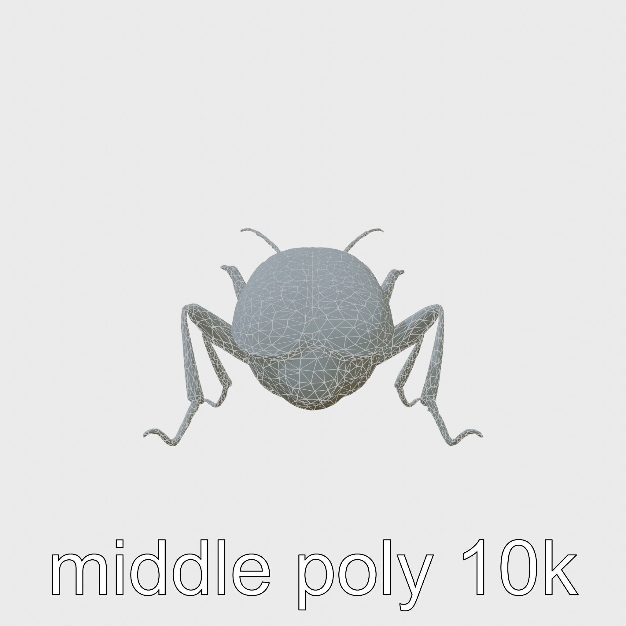 Cockroach Custodian 3D model pack with stylized legs Low-poly 3D model_9