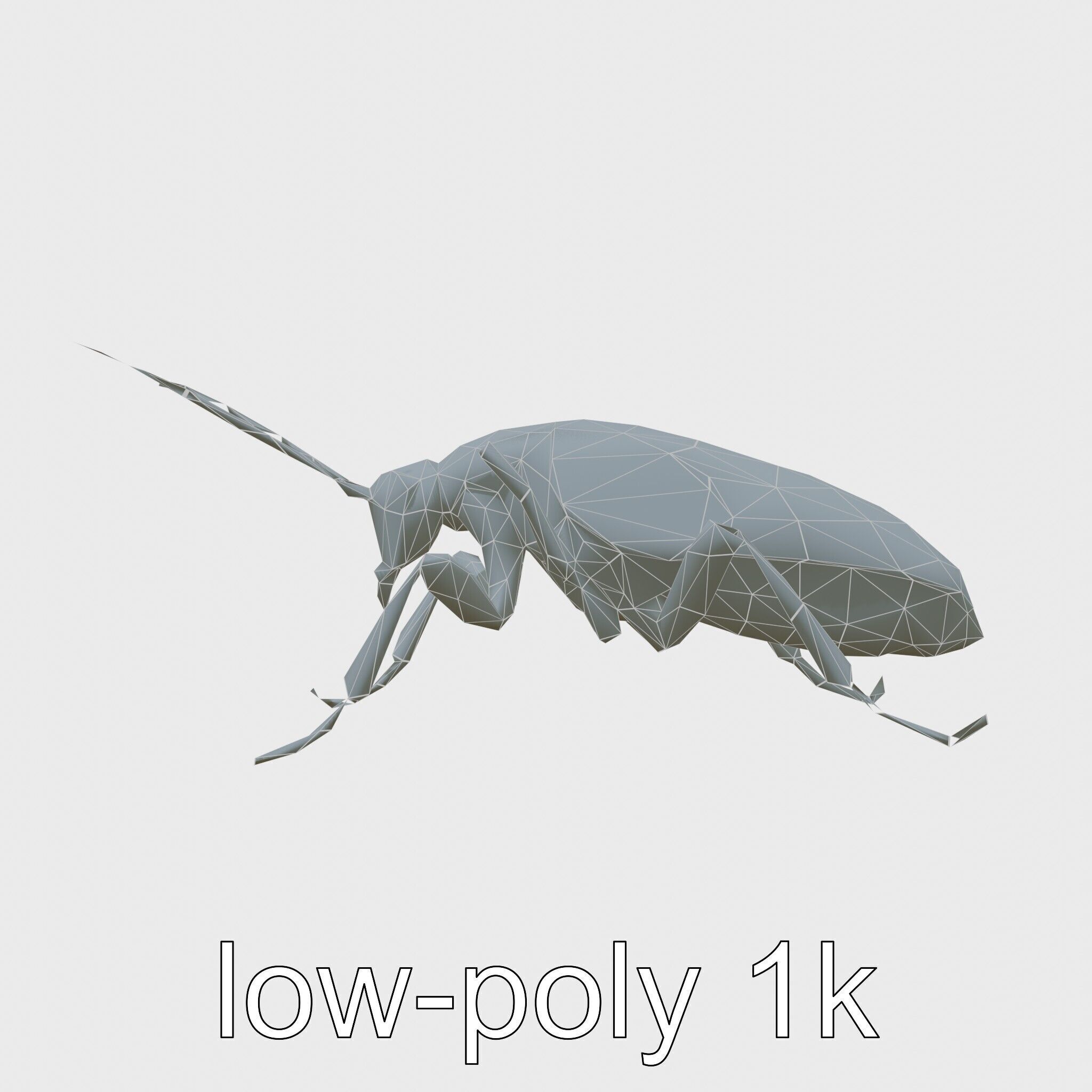 Cockroach Custodian 3D model pack with stylized legs Low-poly 3D model_20