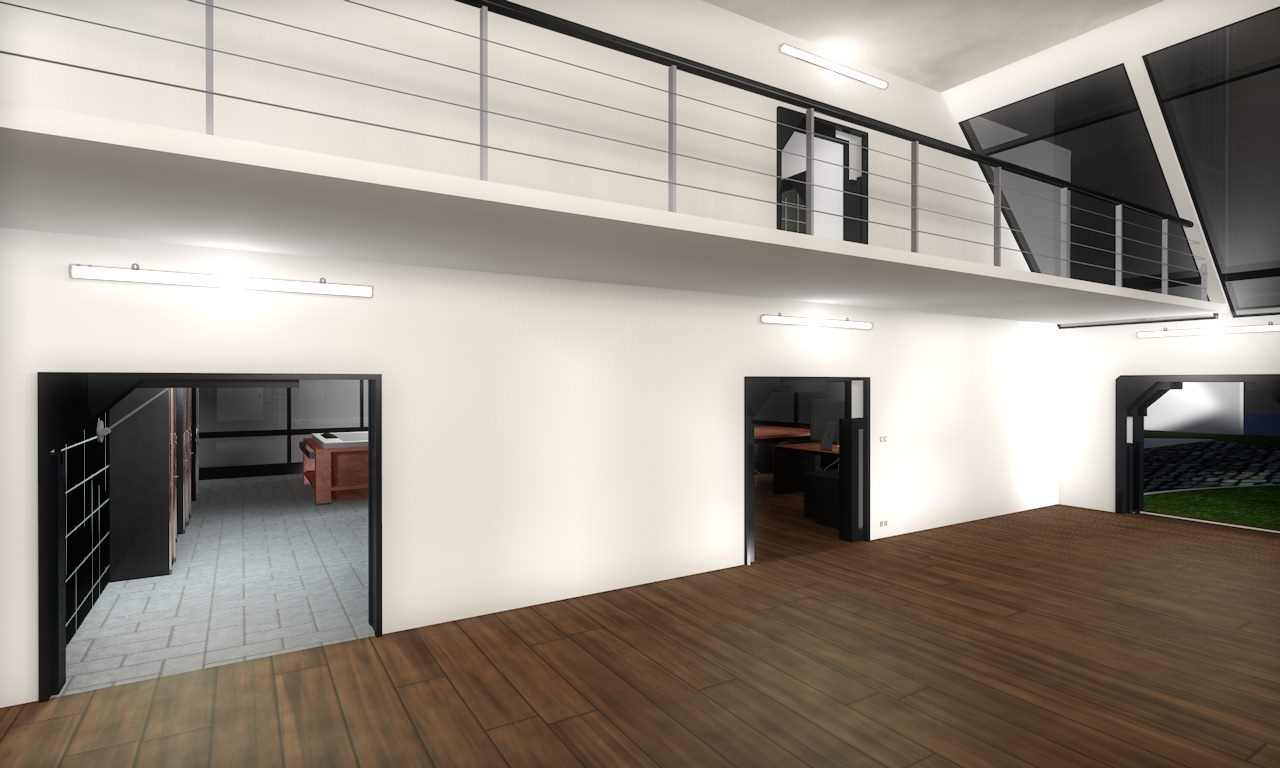 House modern at night 3D model_11