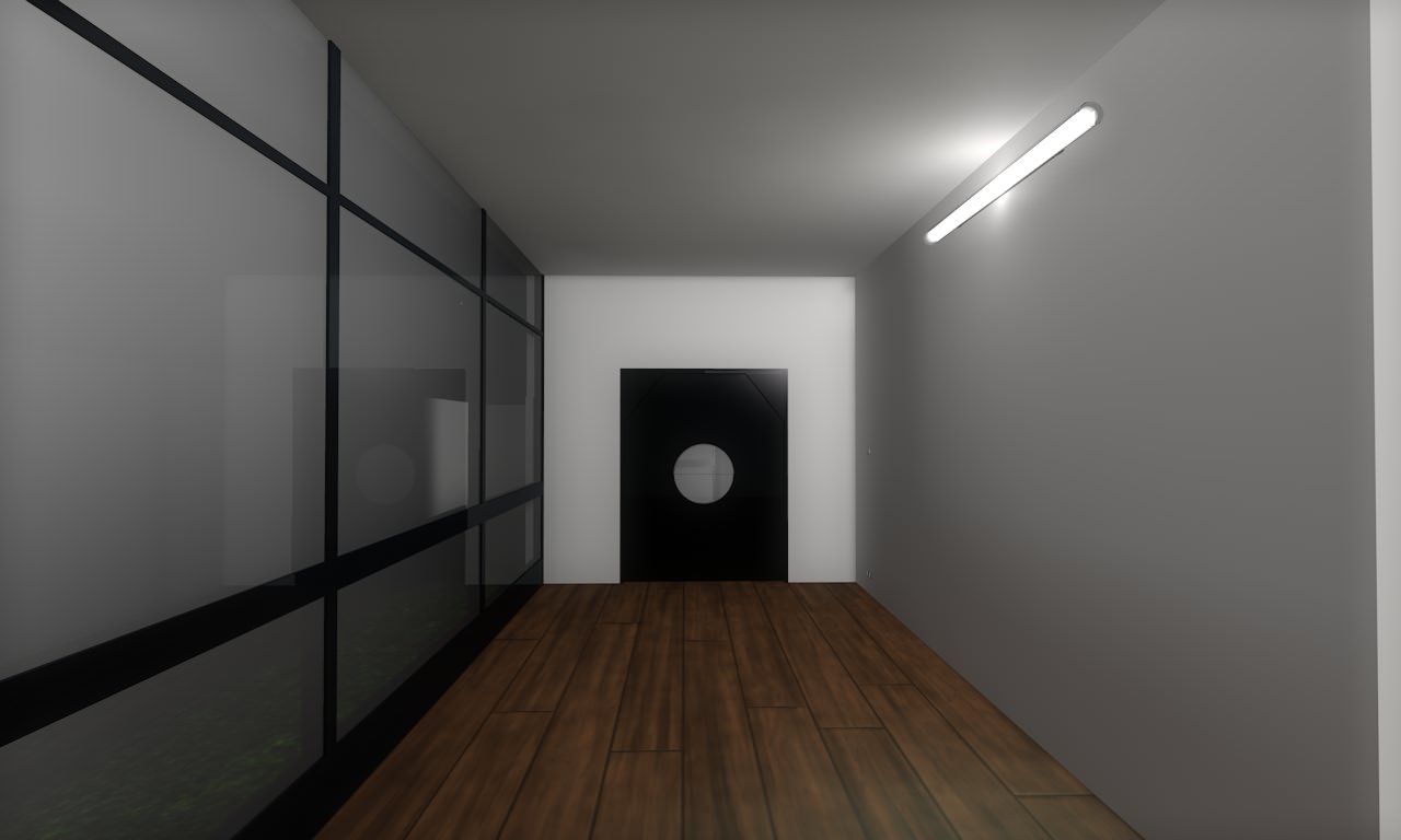 House modern at night 3D model_27