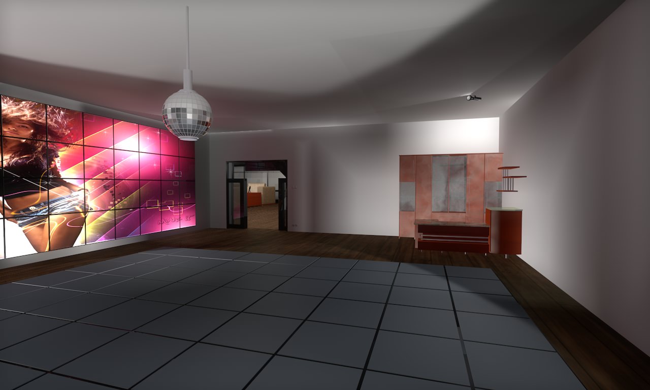 House modern at night 3D model_24