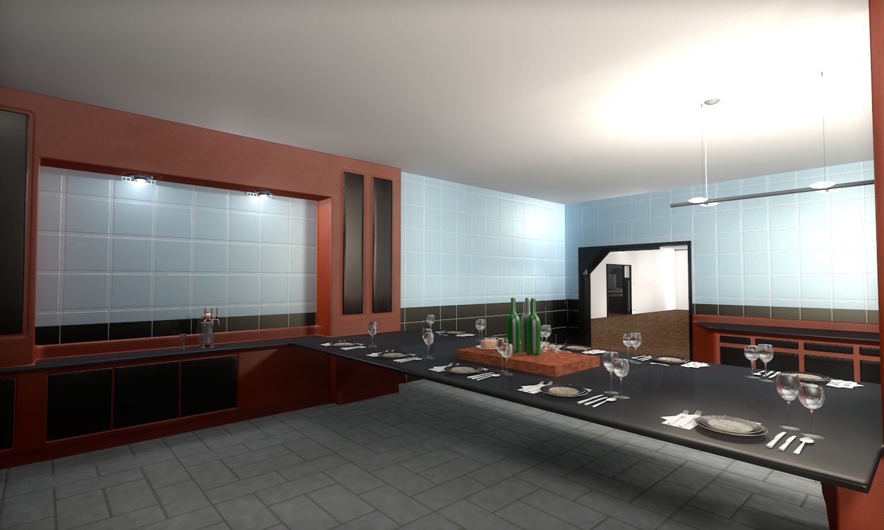 House modern at night 3D model_35