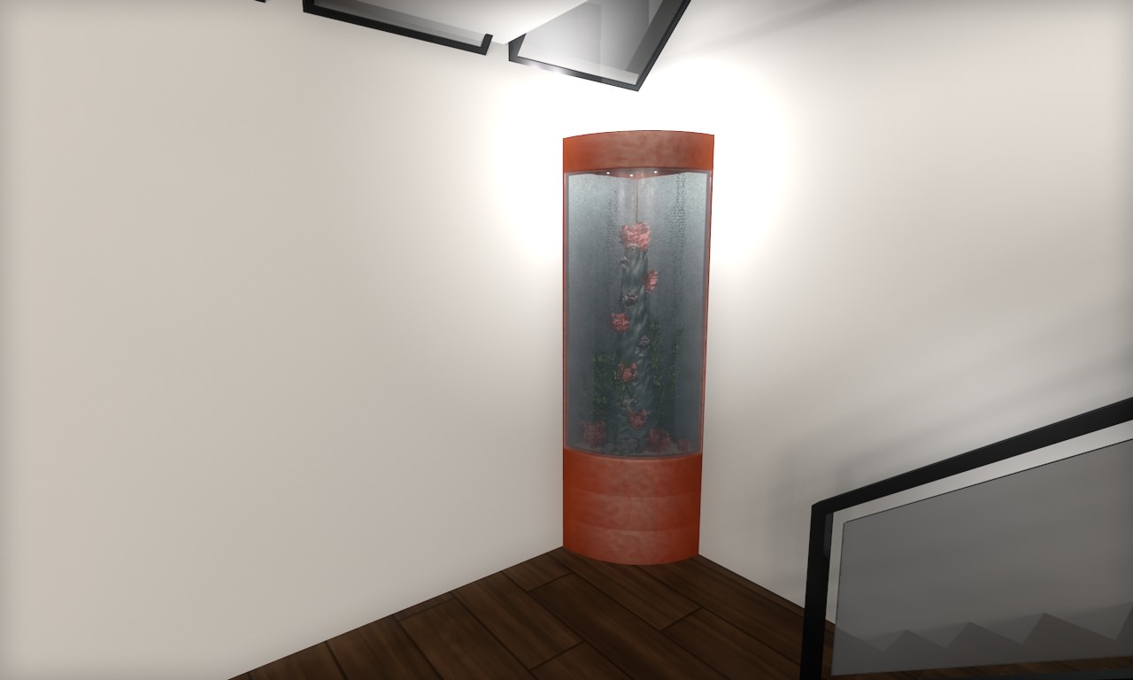 House modern at night 3D model_37