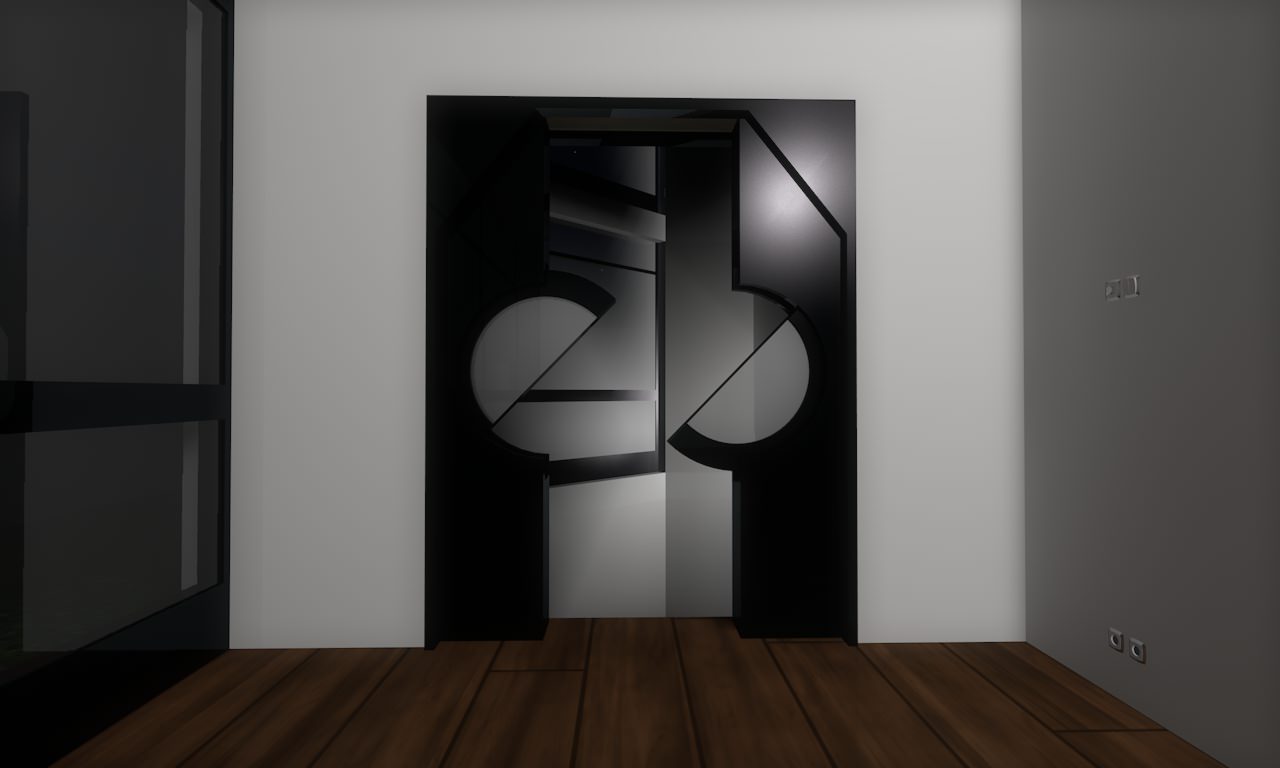 House modern at night 3D model_28