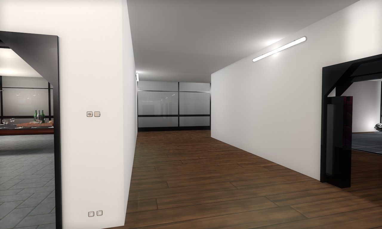 House modern at night 3D model_26