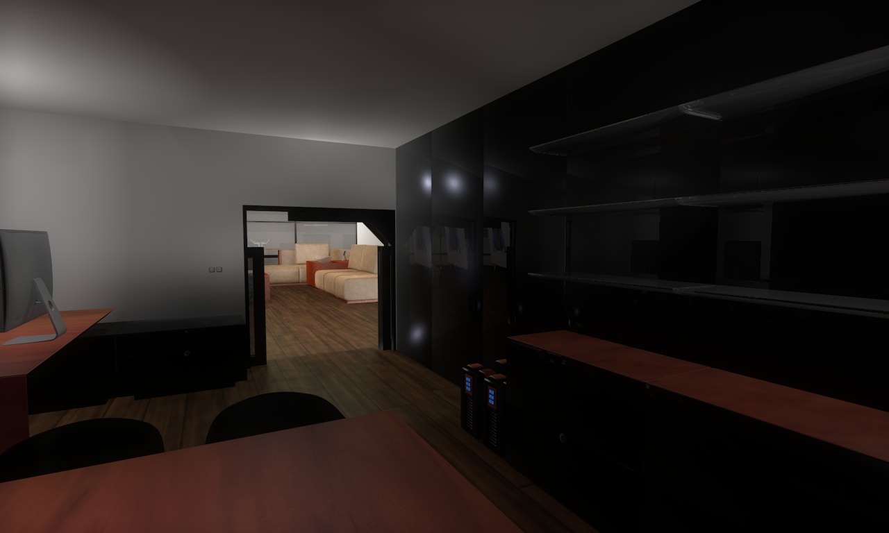 House modern at night 3D model_17