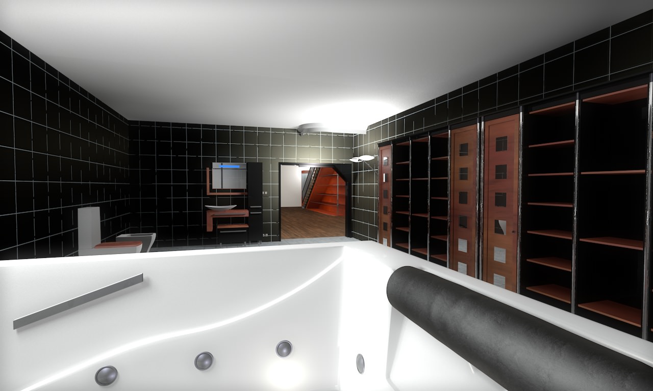 House modern at night 3D model_20