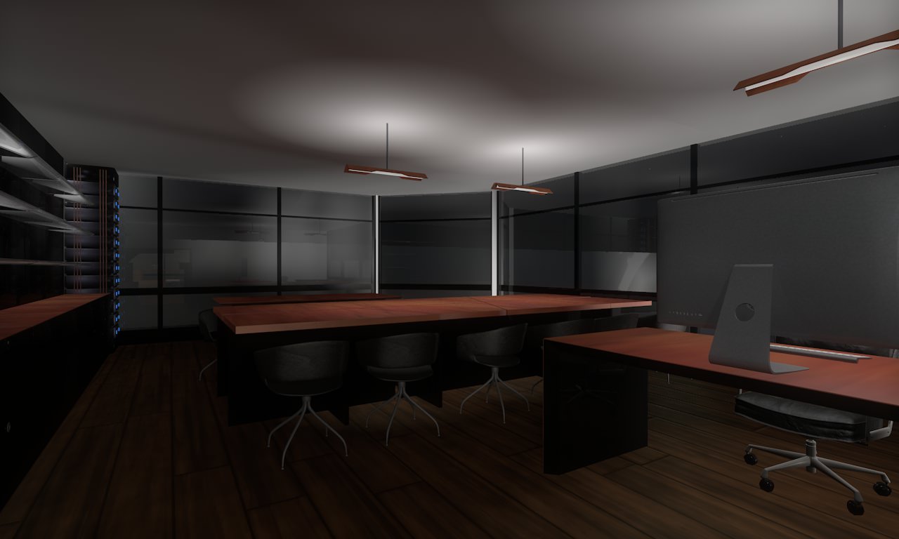 House modern at night 3D model_14