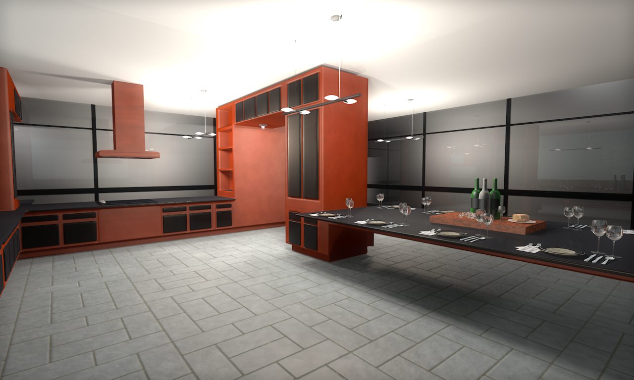 House modern at night 3D model_31