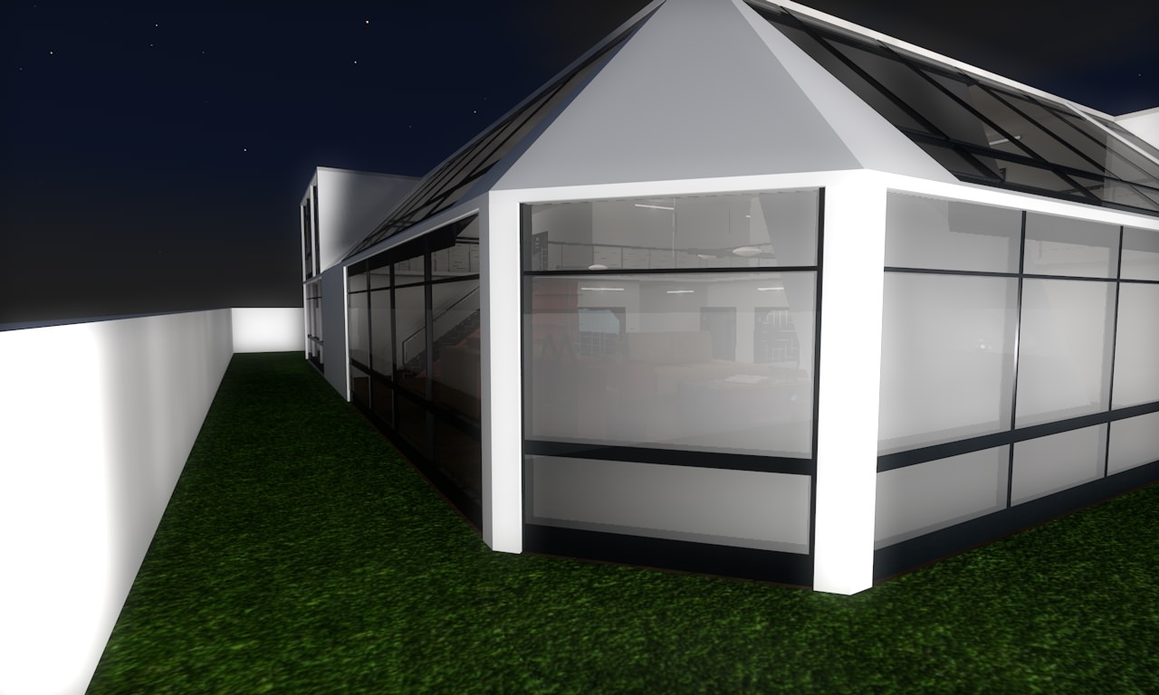 House modern at night 3D model_47