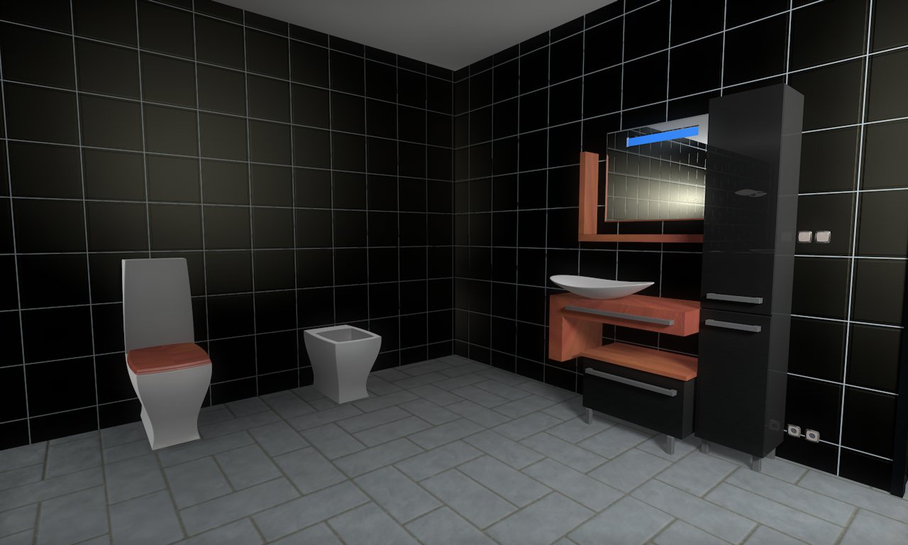 House modern at night 3D model_19