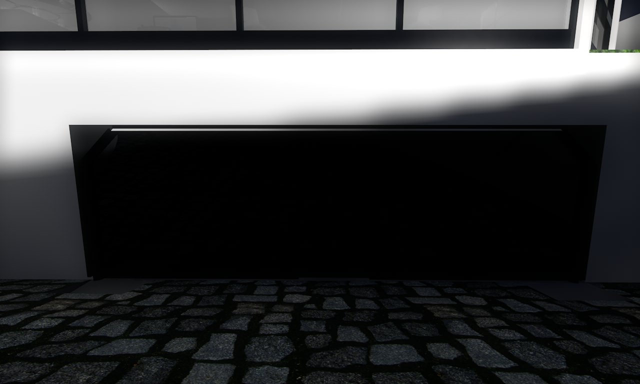 House modern at night 3D model_1