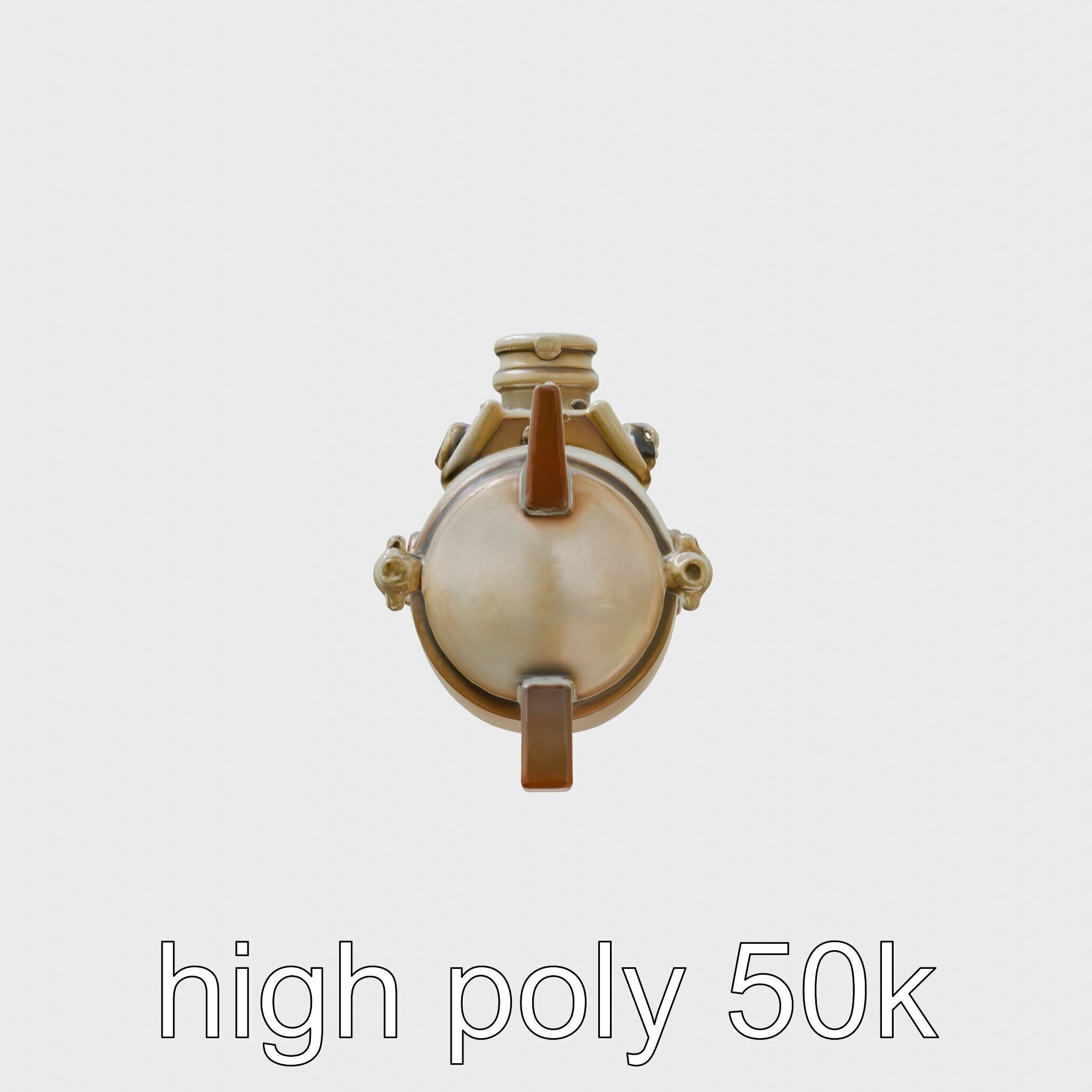 Antique Deep Diver Mechanical Submarine model pack Low-poly 3D model_5