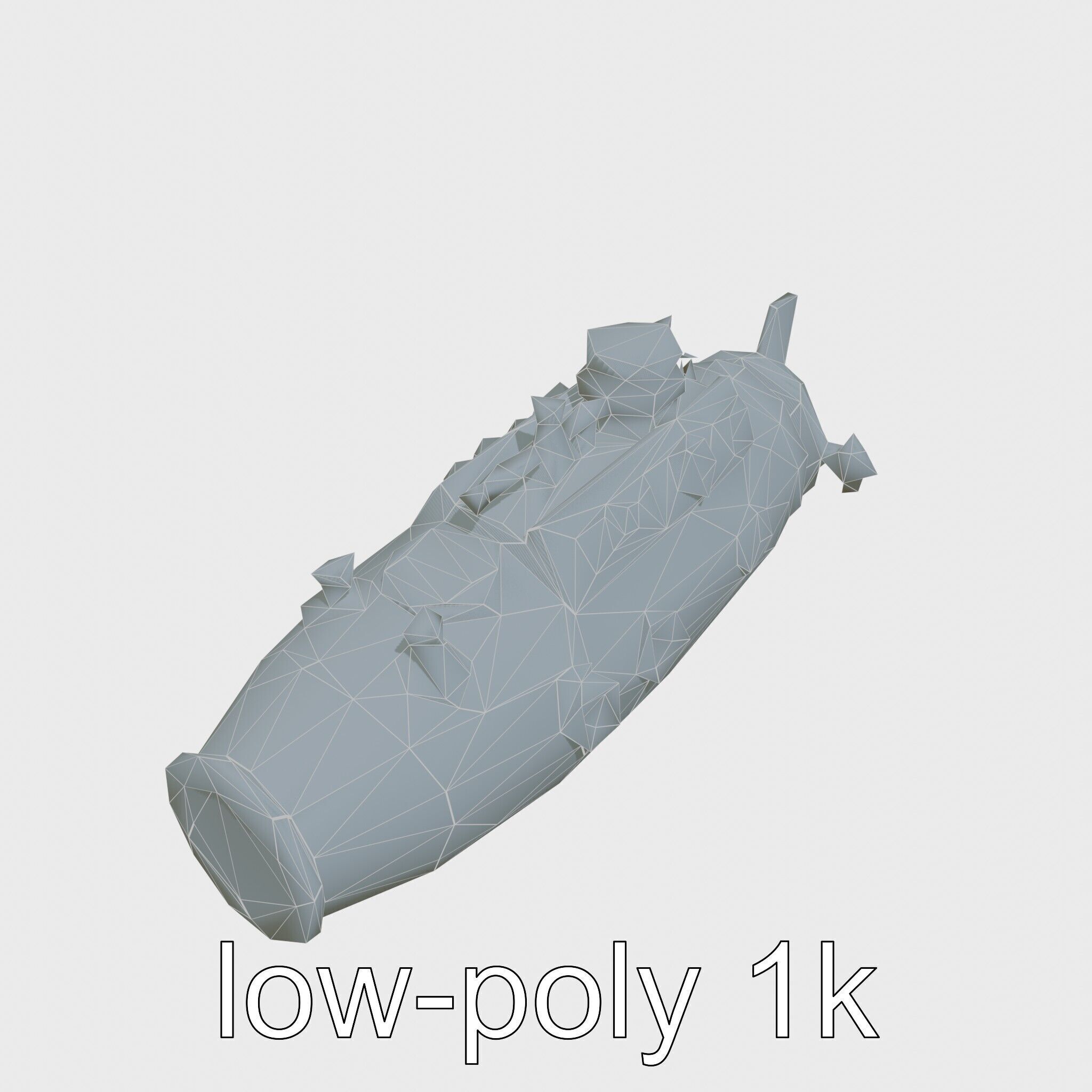 Antique Deep Diver Mechanical Submarine model pack Low-poly 3D model_23