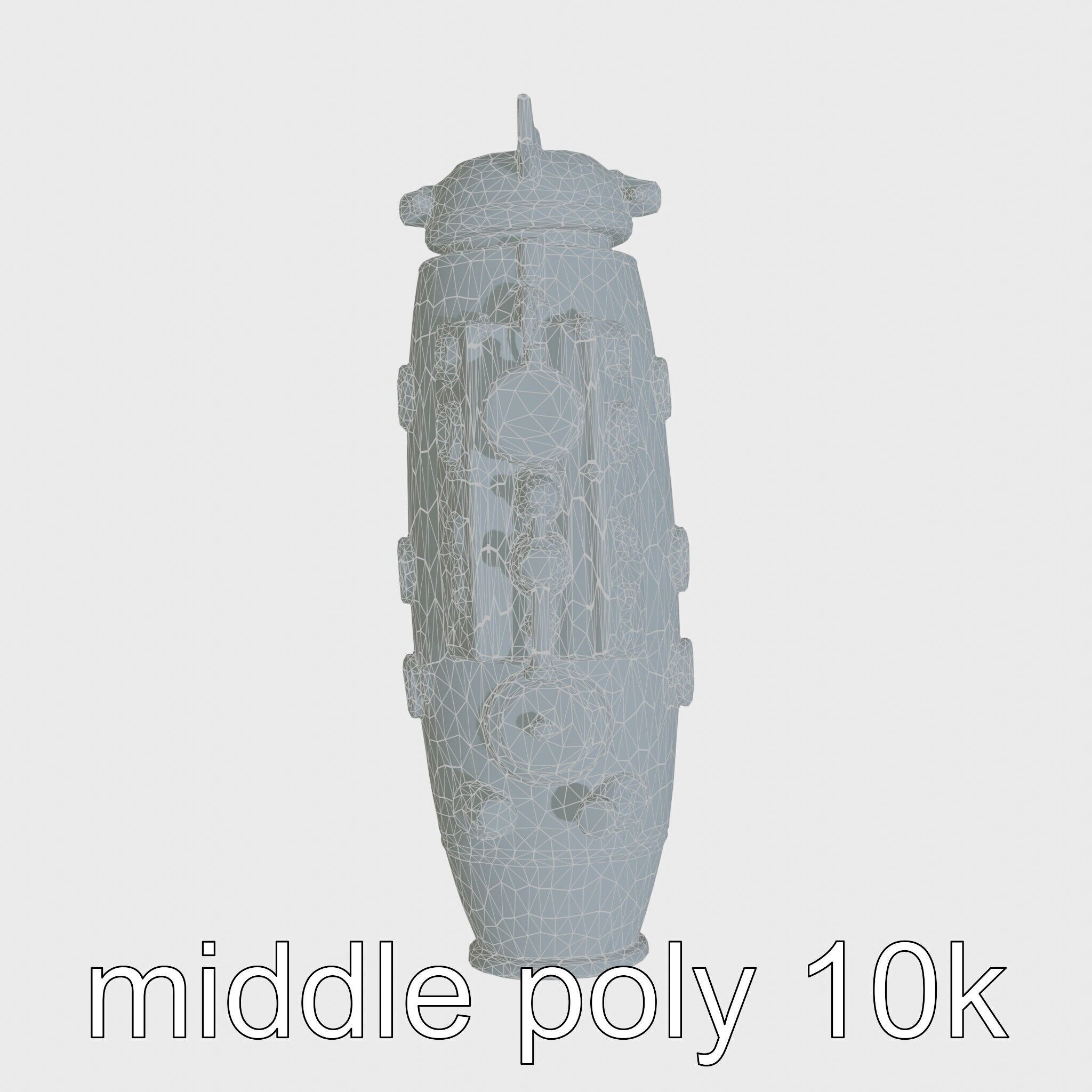 Antique Deep Diver Mechanical Submarine model pack Low-poly 3D model_19