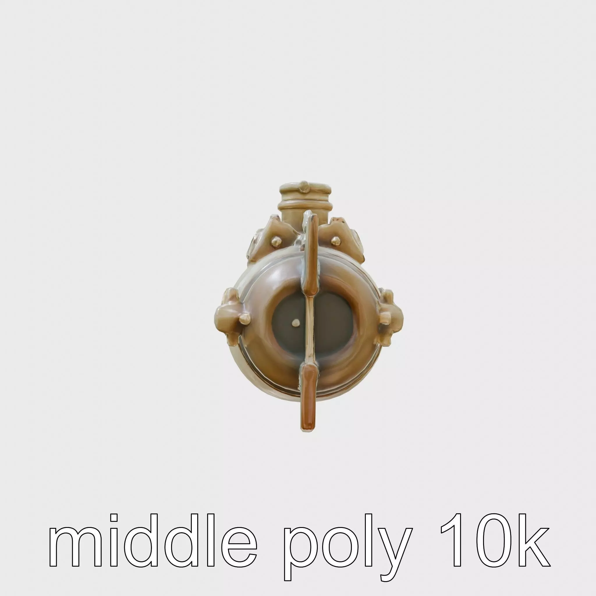Antique Deep Diver Mechanical Submarine model pack Low-poly 3D model_0