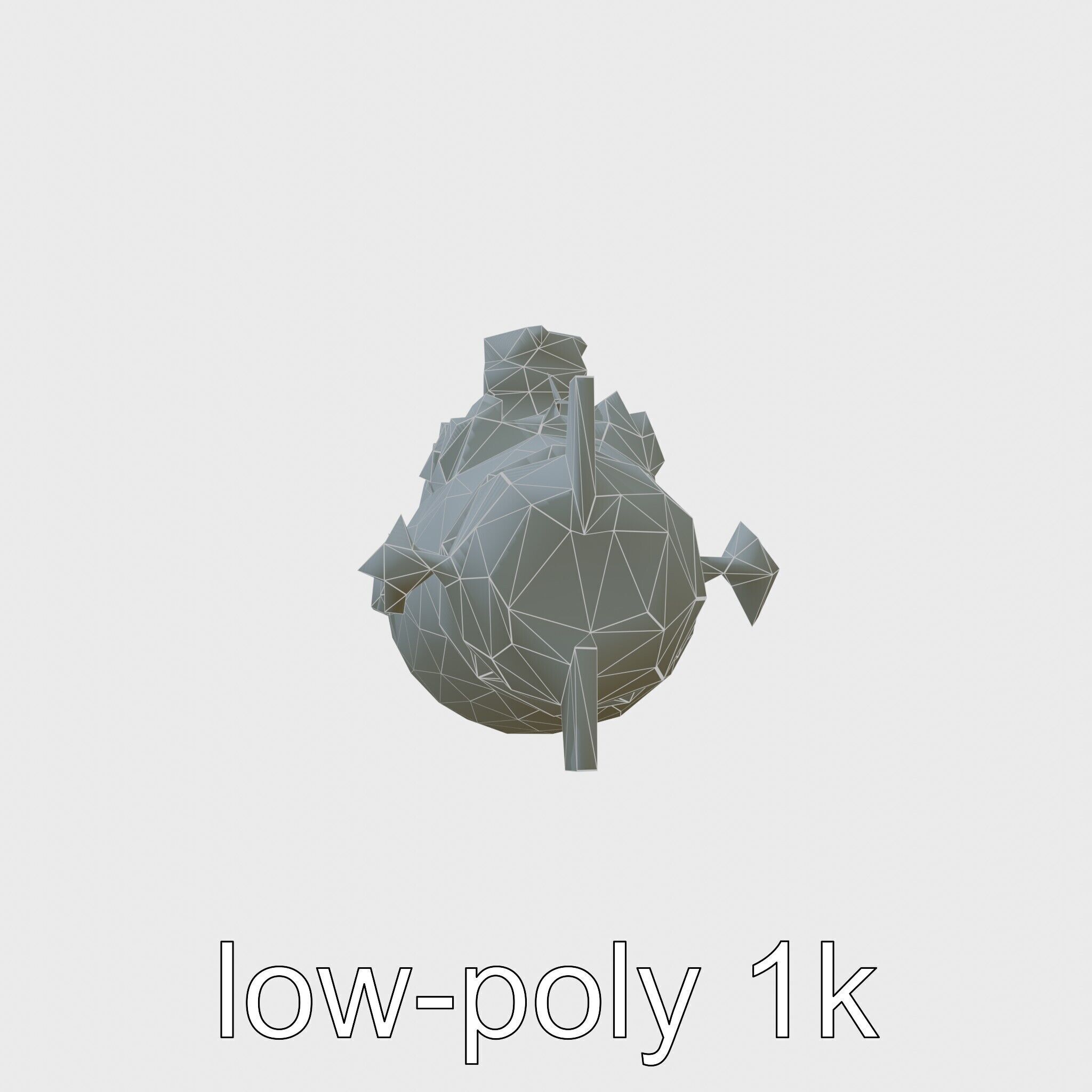 Antique Deep Diver Mechanical Submarine model pack Low-poly 3D model_10