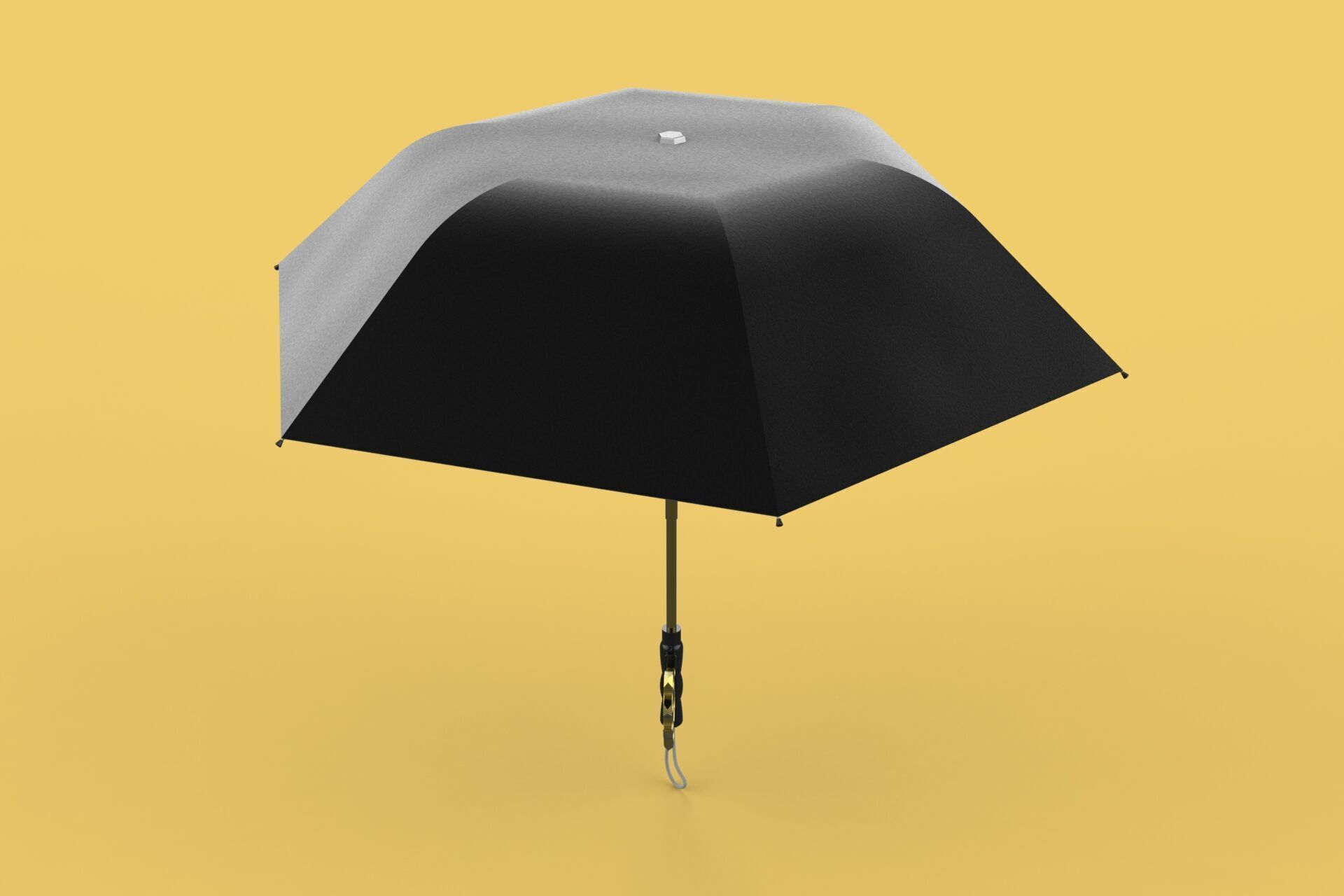 DETACHABLE BRASS KNUCKLES KNUCKLE DUSTER SELF DEFENSE UMBRELLA 3D model_32