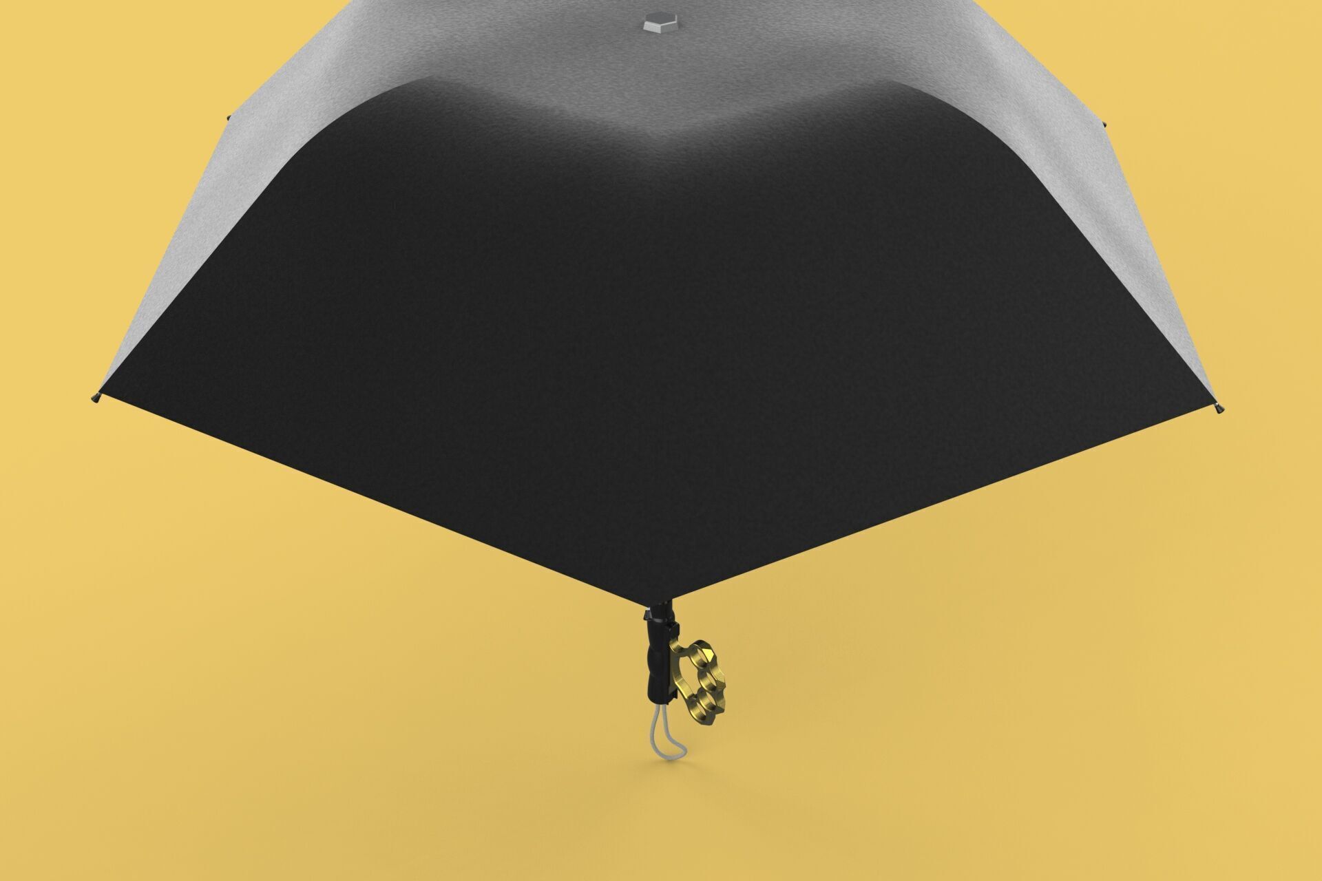 DETACHABLE BRASS KNUCKLES KNUCKLE DUSTER SELF DEFENSE UMBRELLA 3D model_14