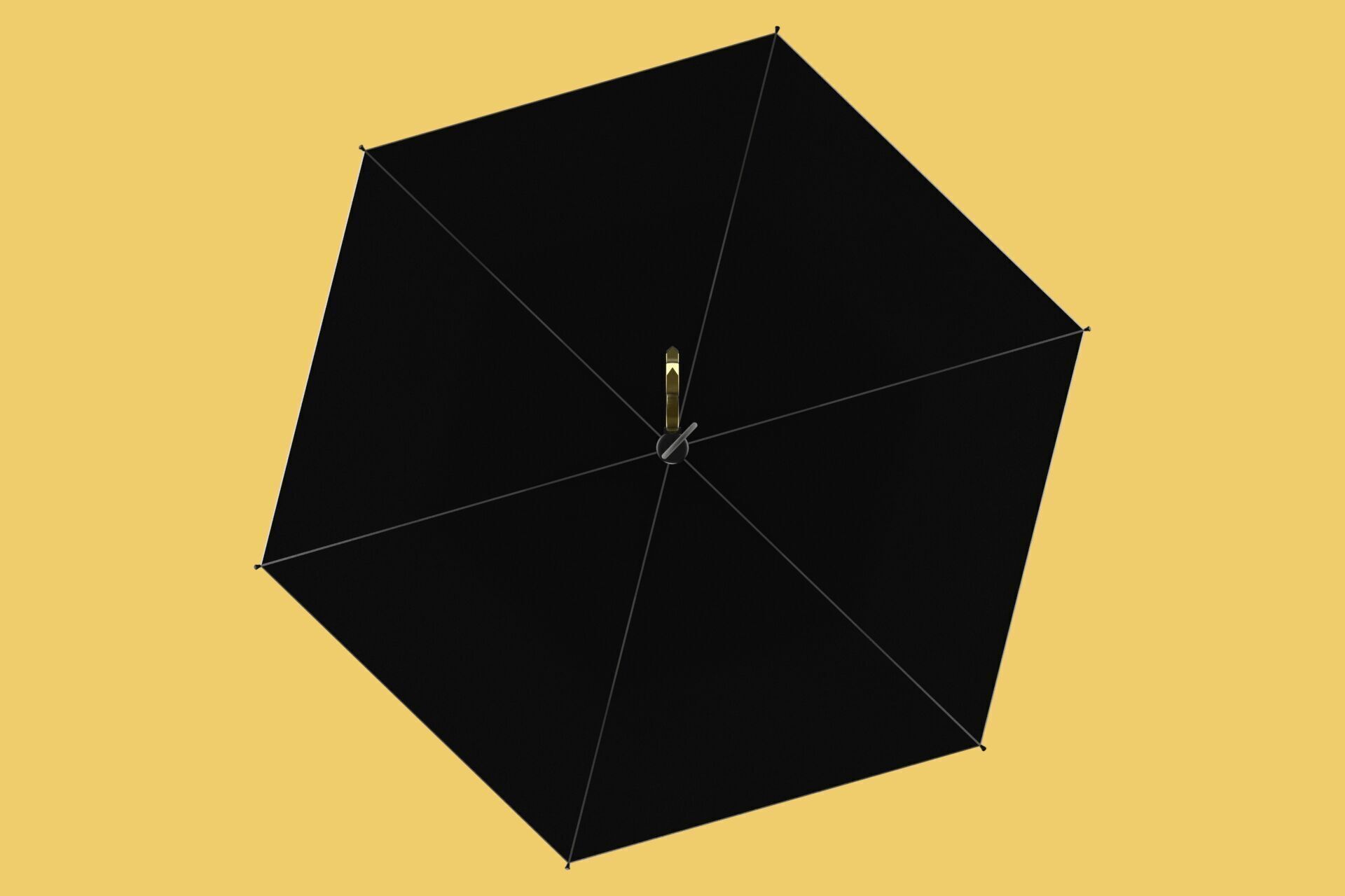 DETACHABLE BRASS KNUCKLES KNUCKLE DUSTER SELF DEFENSE UMBRELLA 3D model_10