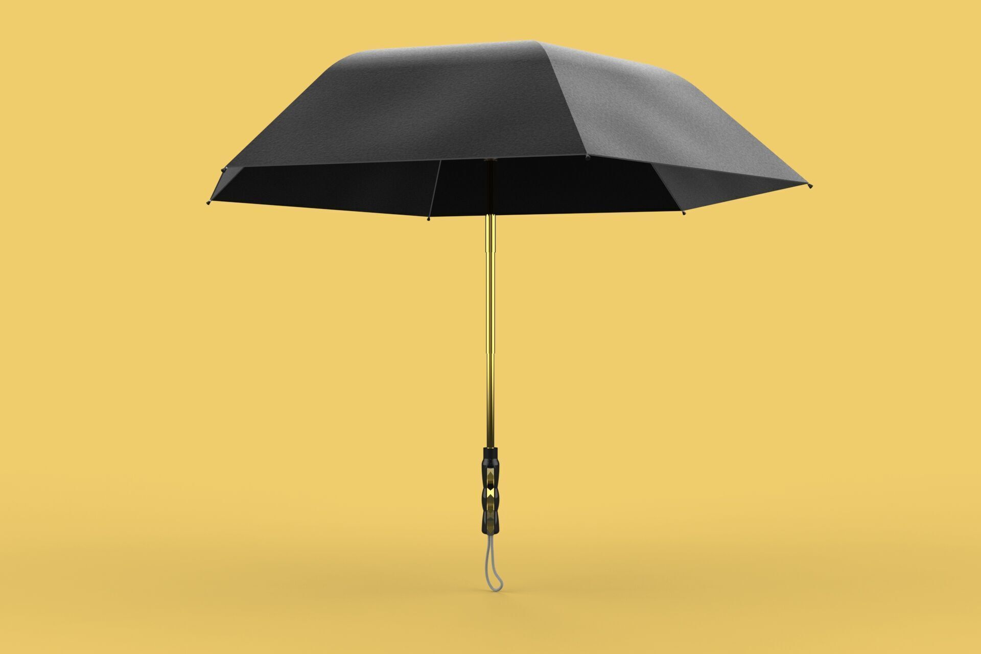 DETACHABLE BRASS KNUCKLES KNUCKLE DUSTER SELF DEFENSE UMBRELLA 3D model_30